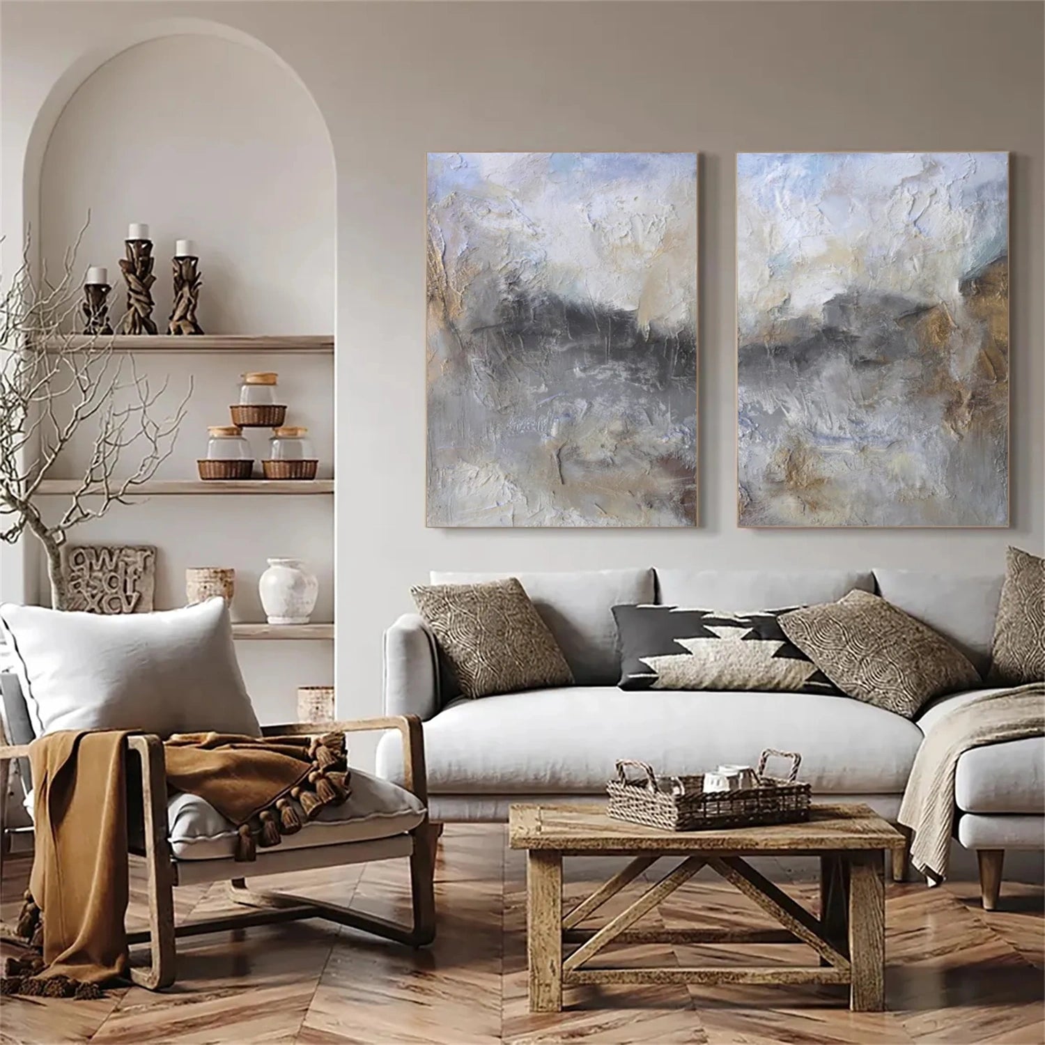 Abstract Wall Art Set of 2 #AW103