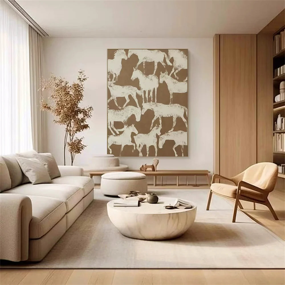 Abstract Animal Art Horse Texture Wall Art #AT001