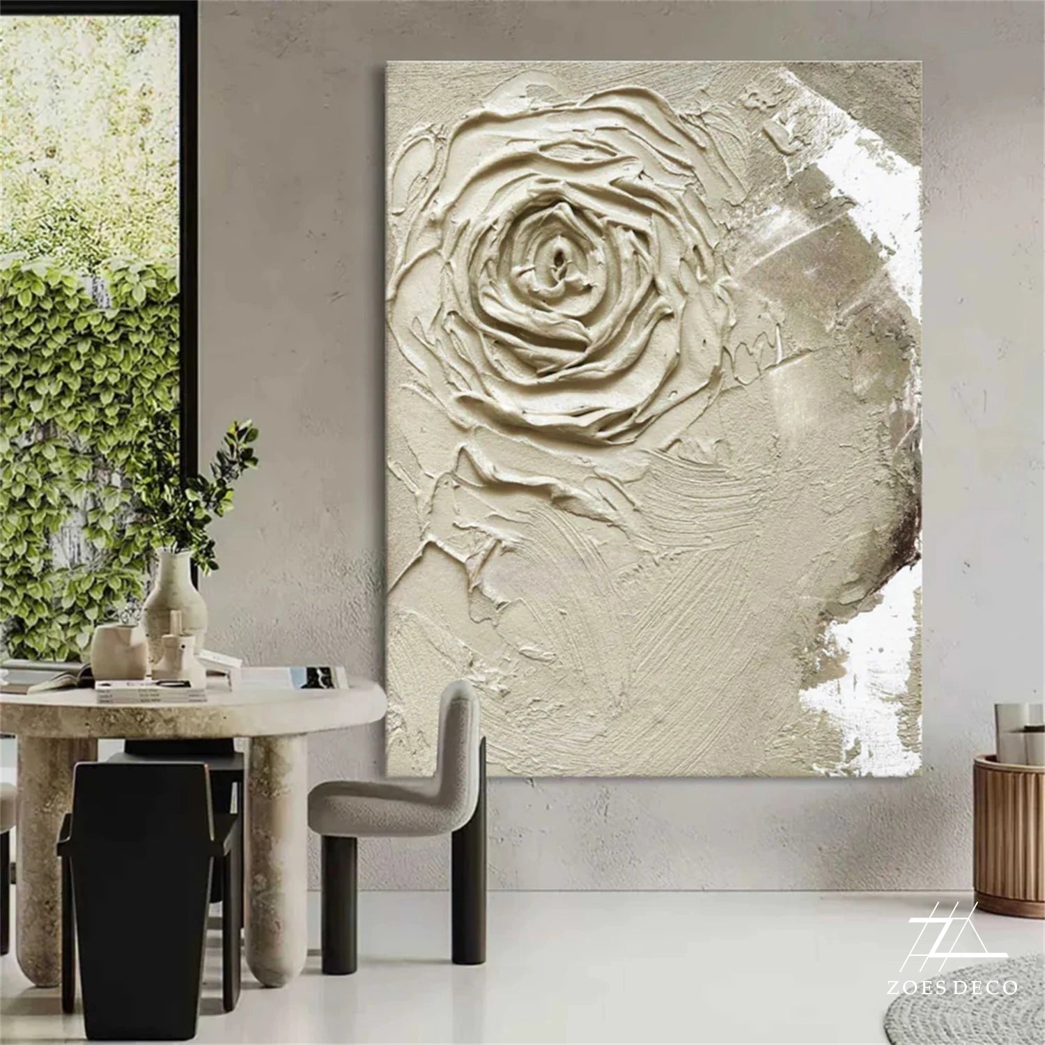 Tree And Flower Painting #TF075