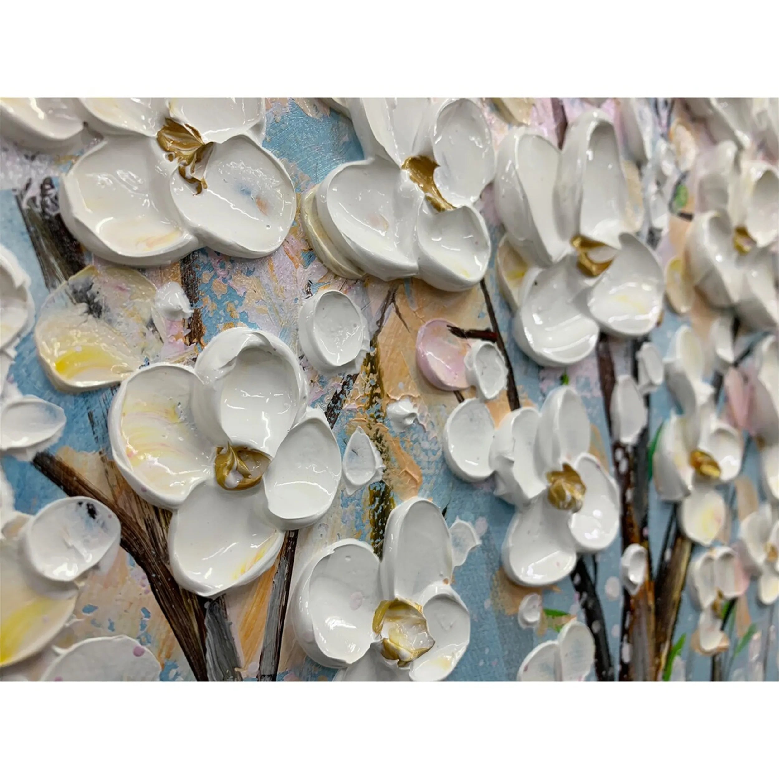 Colorful Tree And Flower Painting #TF029