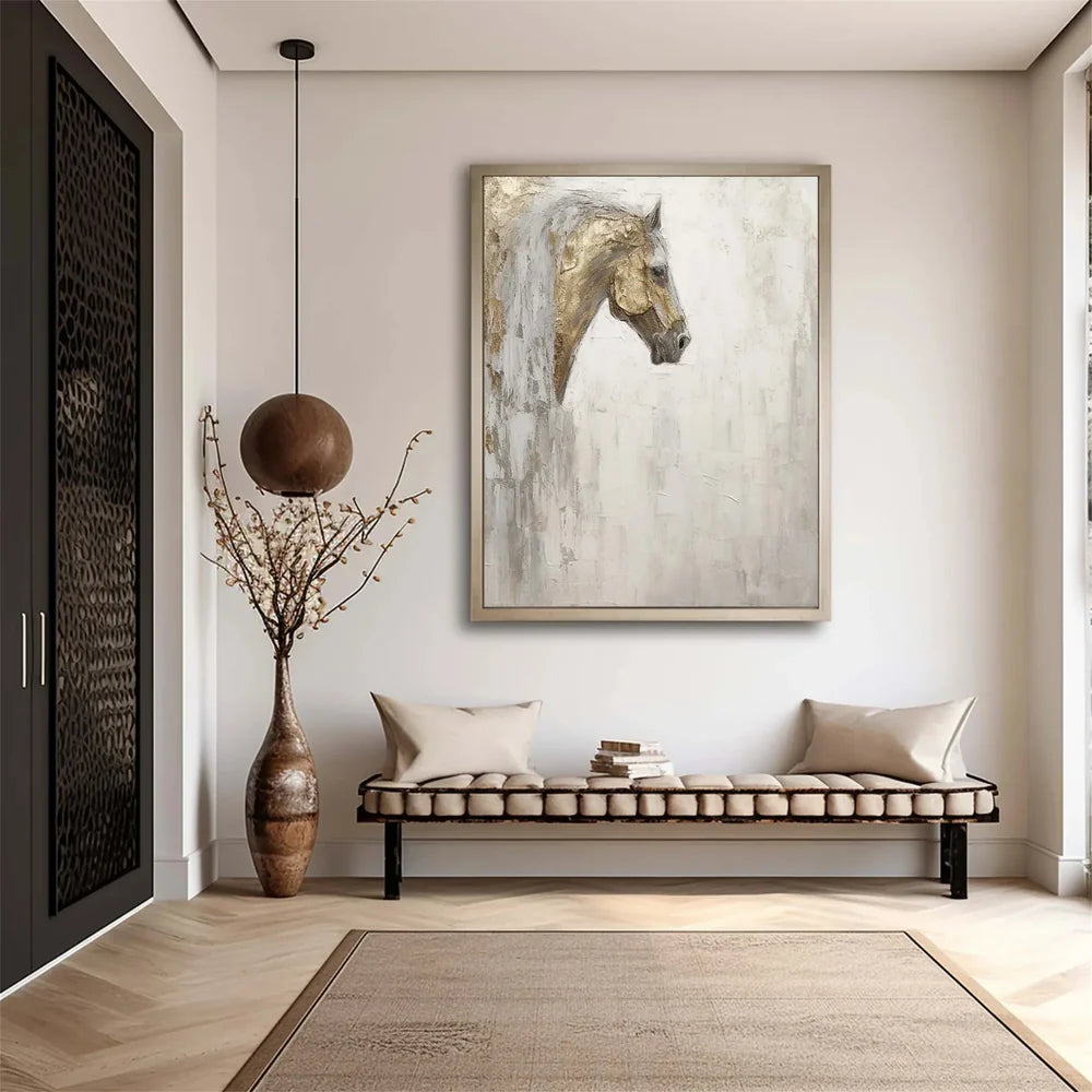 Abstract Animal Art Horse Texture Wall Art #AT004