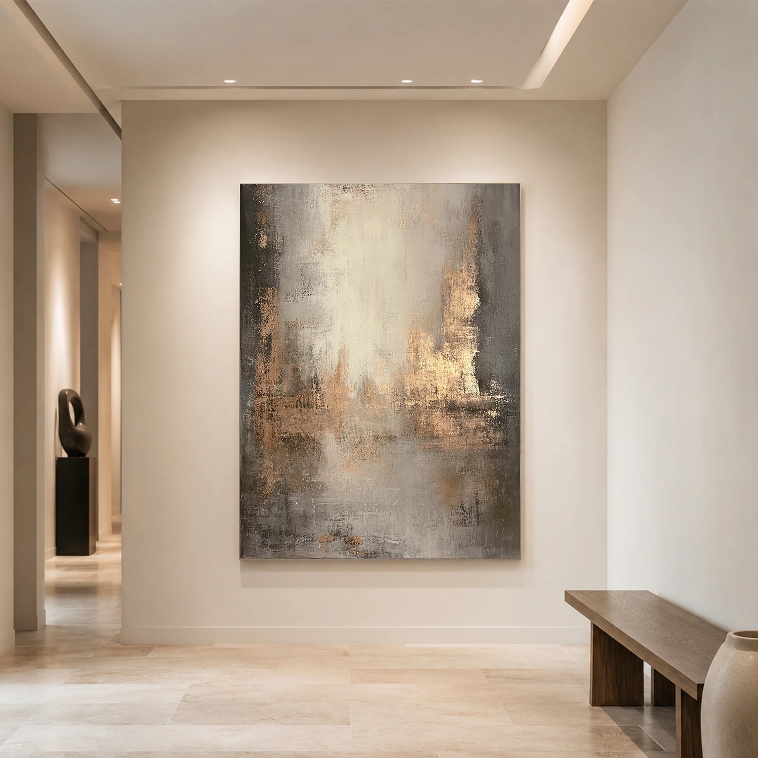 Wabi Sabi Abstract Canvas Art #WA266