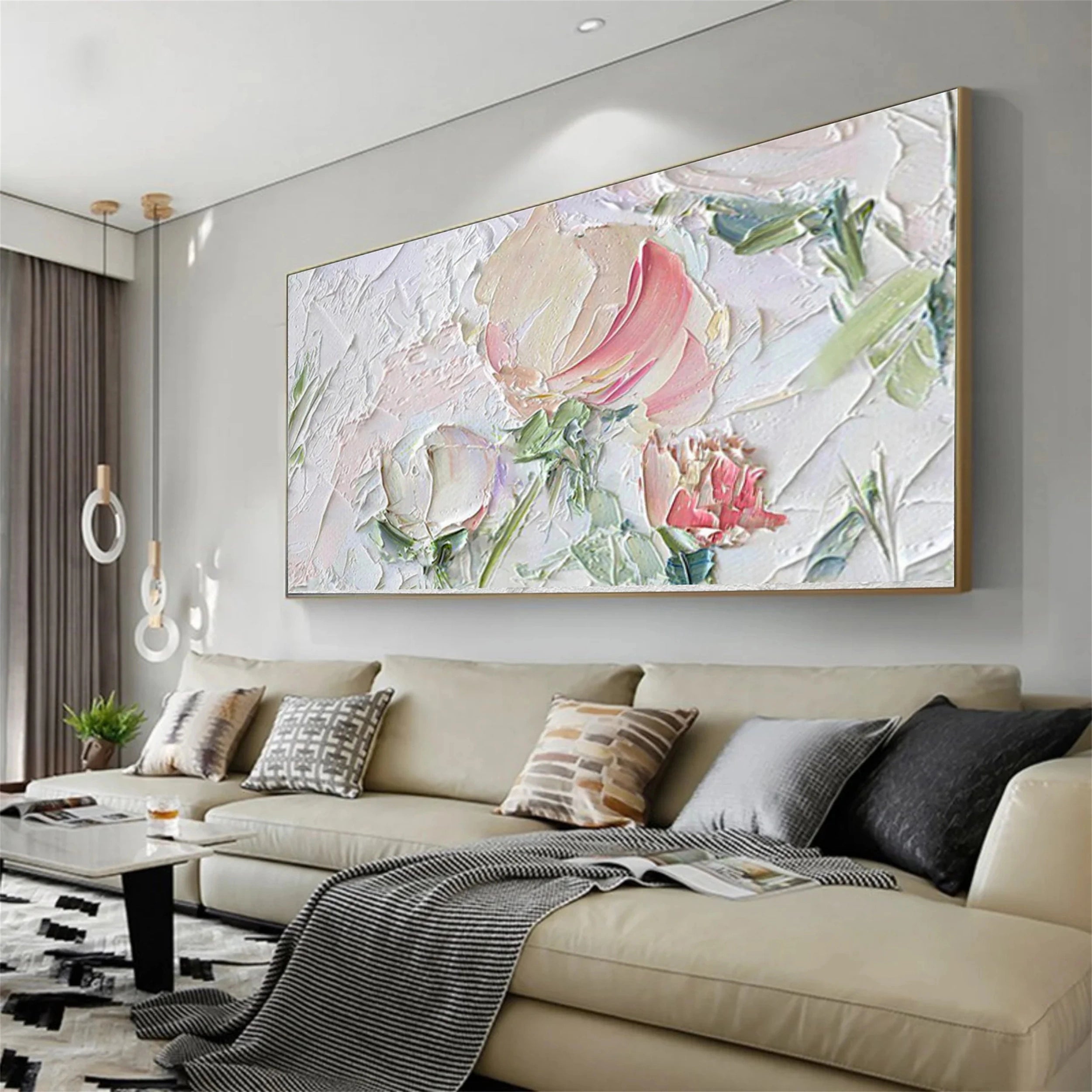 Colorful Tree And Flower Painting #TF002