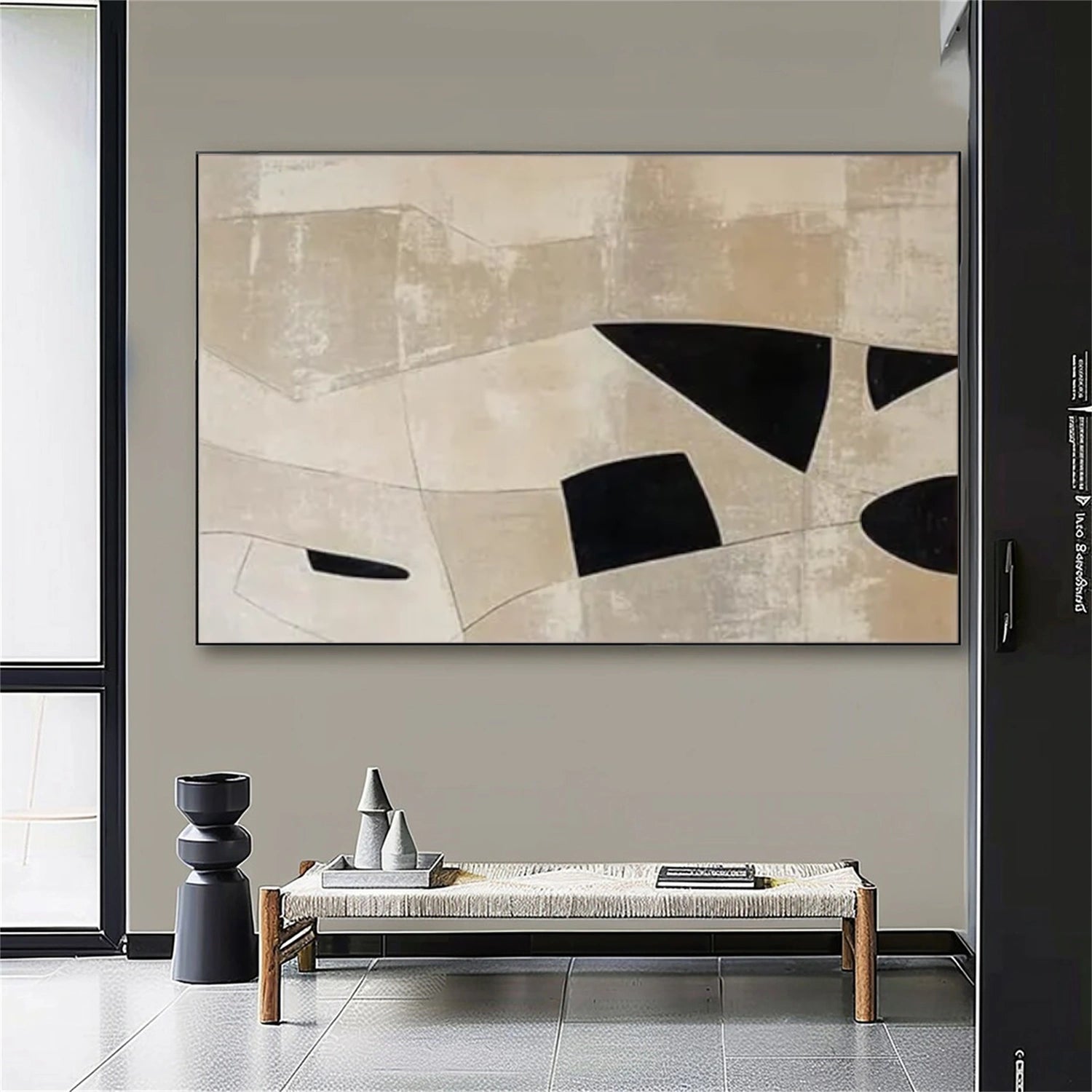 Wabi Sabi Abstract Canvas Art #WA214