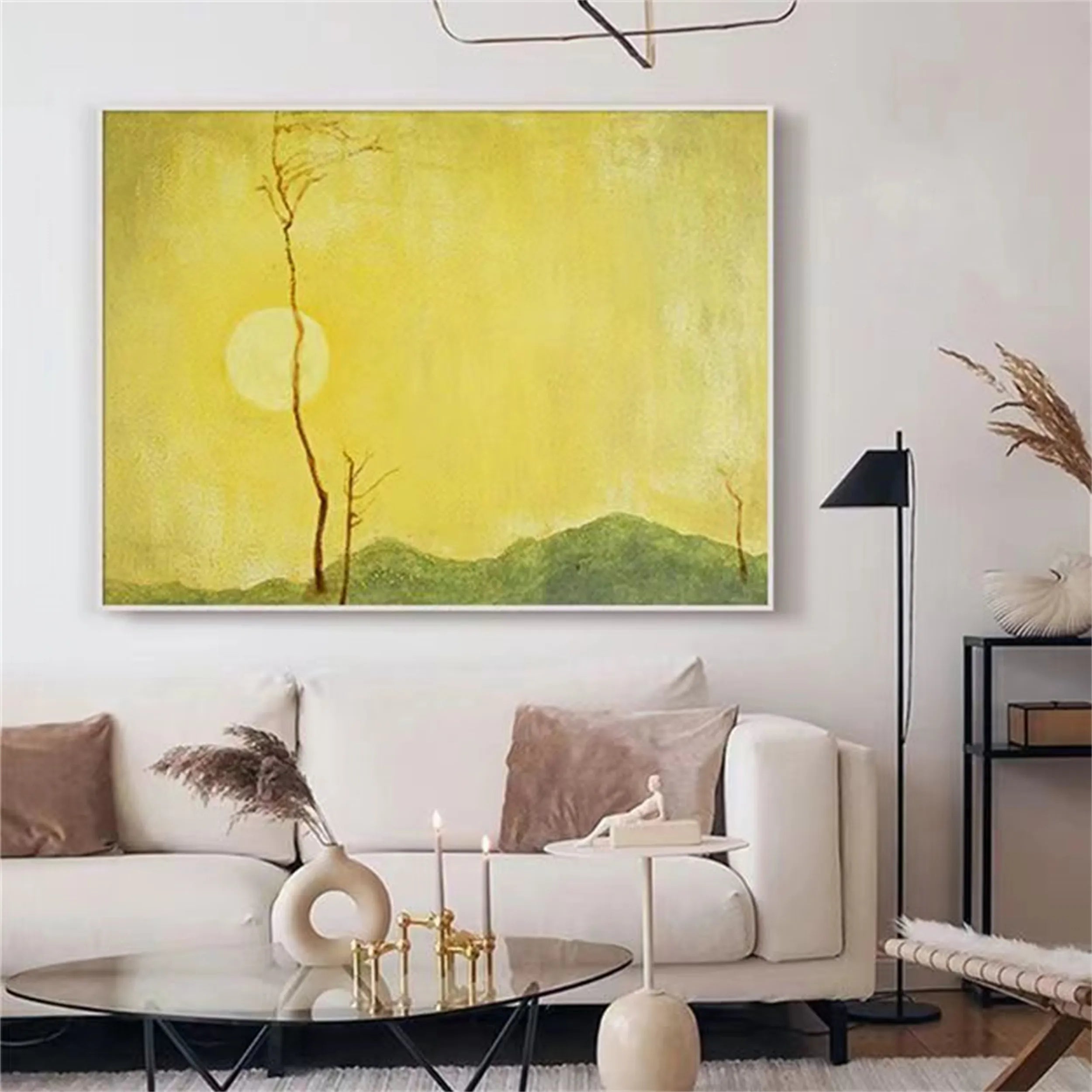 Colorful Tree And Flower Painting #TF060
