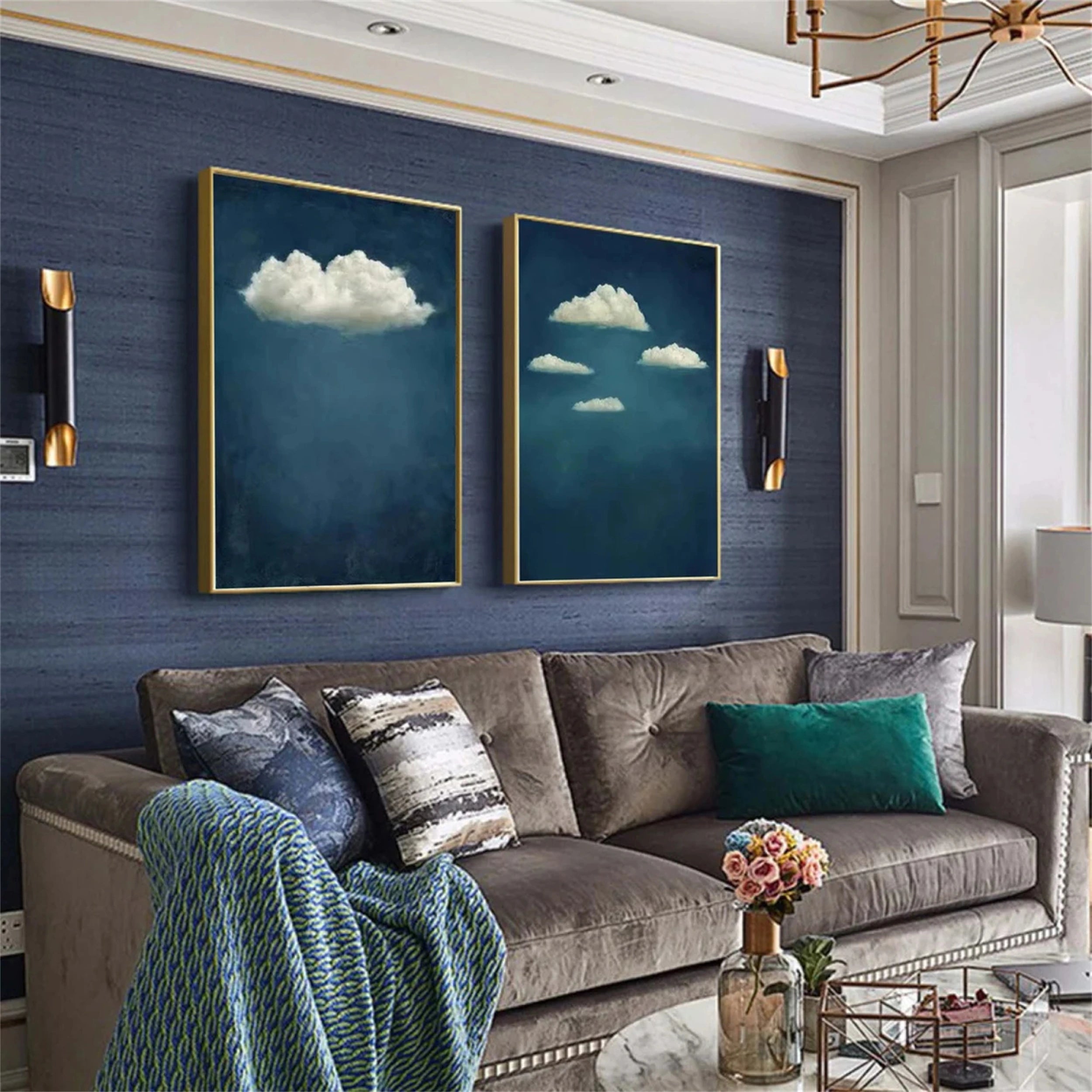 Sky And Ocean Painting Set of 2 #SO035