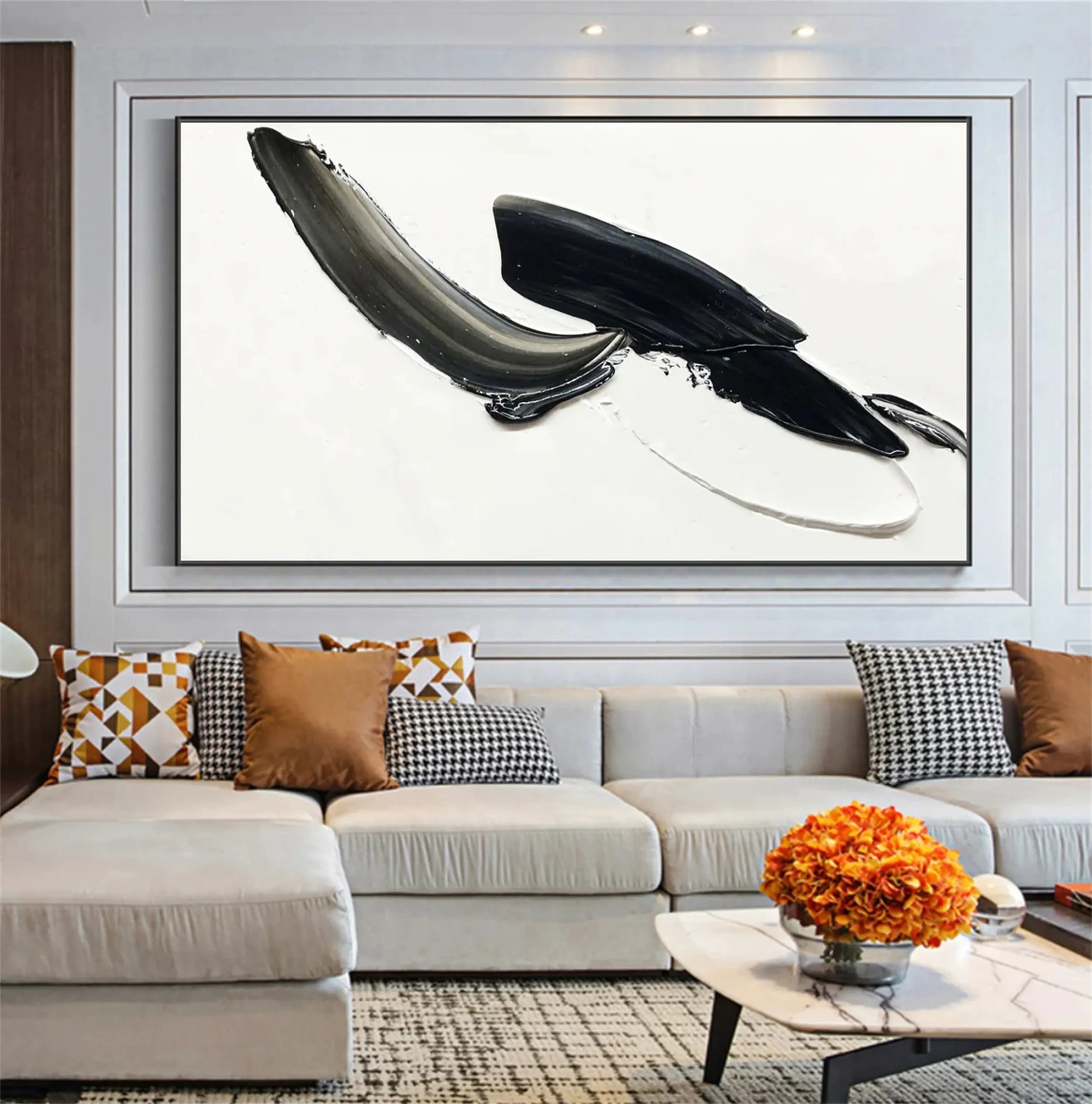 White Textured Minimalist Wall Art #WT104