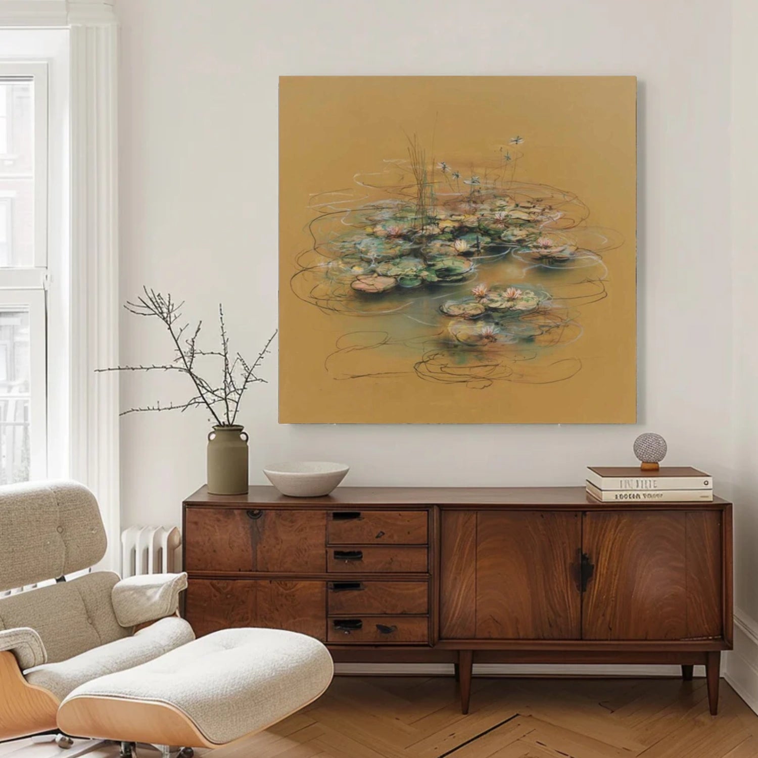 Tree And Flower Abstract Wall Art #TF148