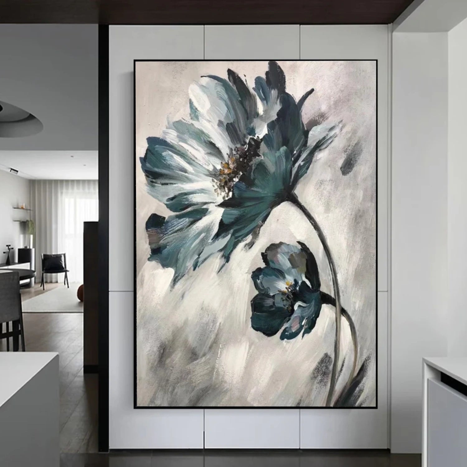 Tree And Flower Abstract Wall Art #TF158