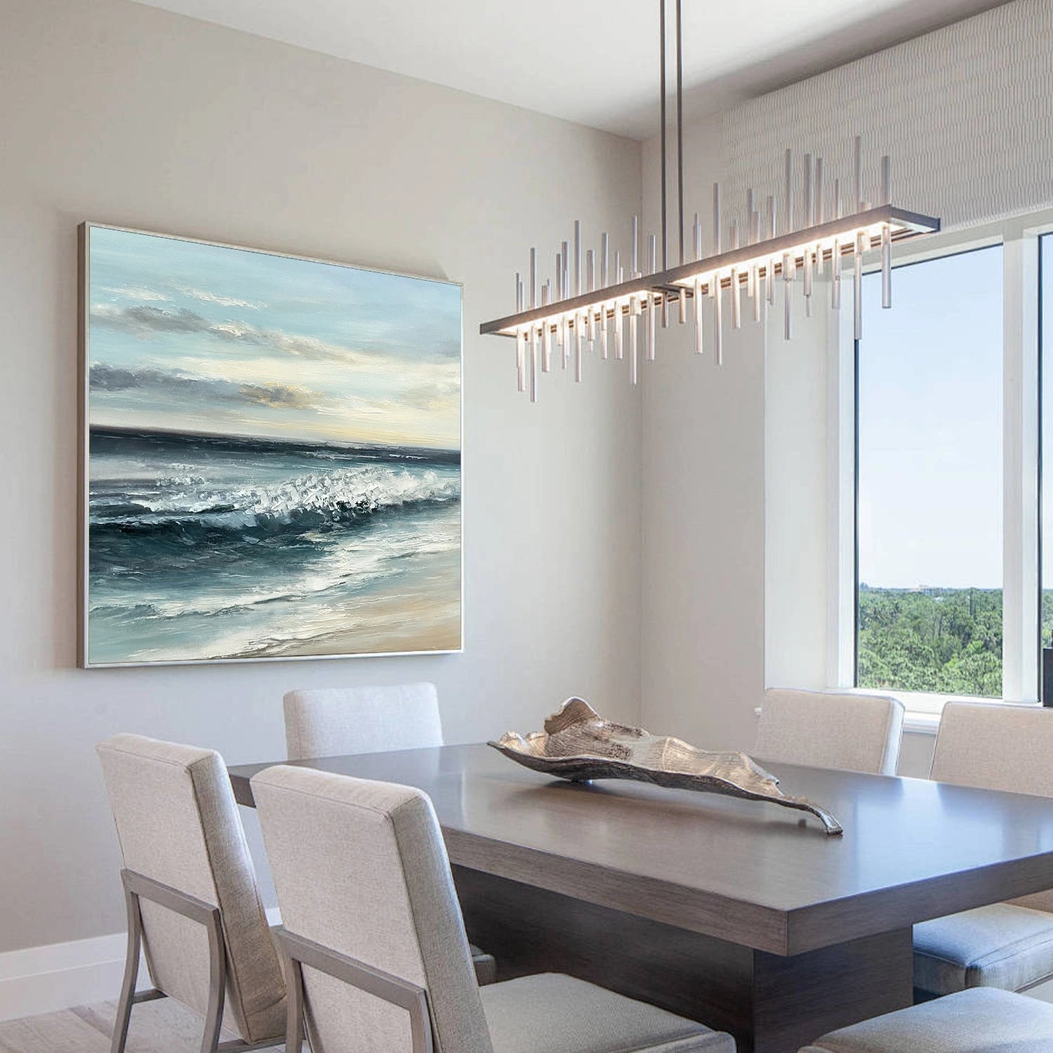 Sky And Ocean Abstract Wall Art #SO322