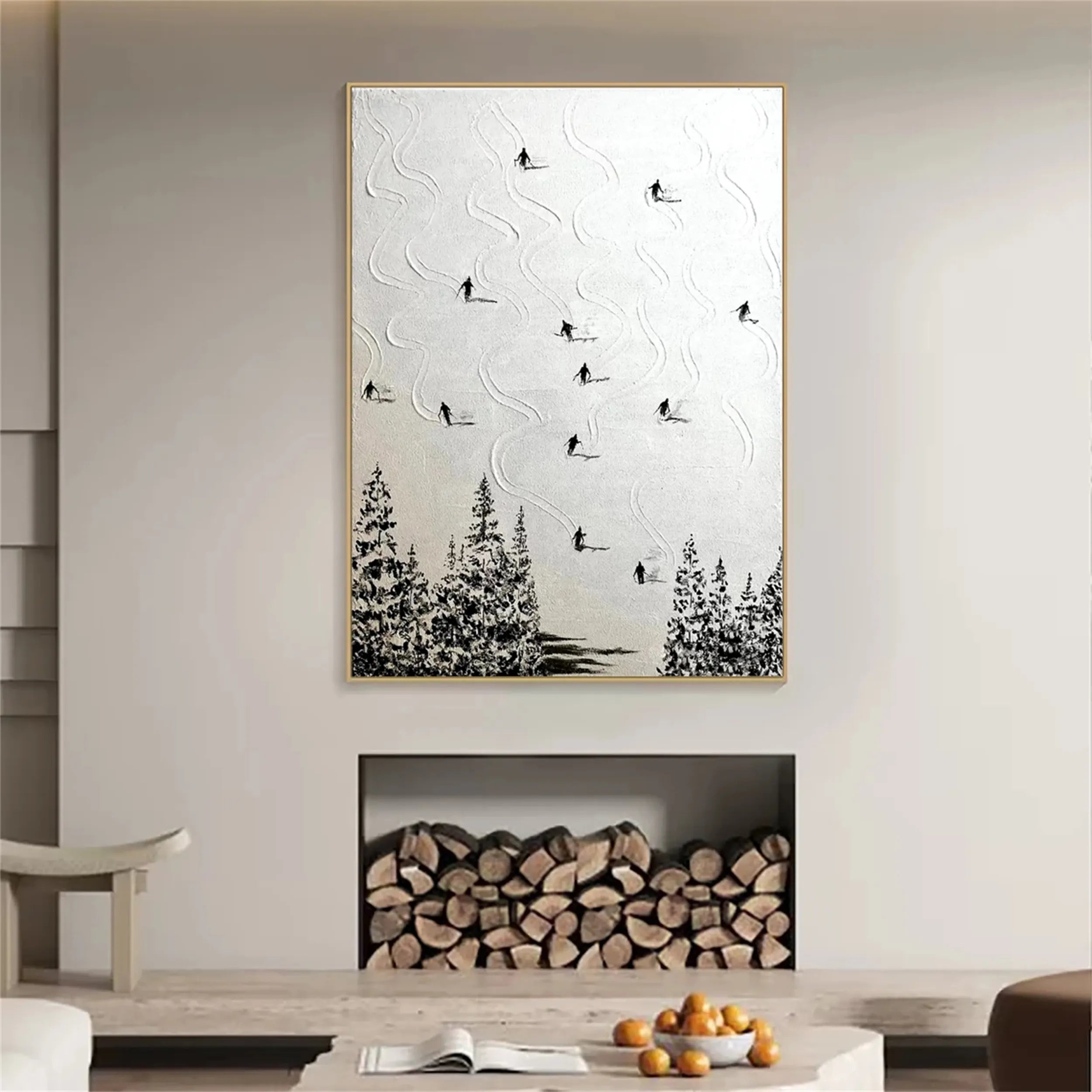 White Textured Minimalist Wall Art #WT153