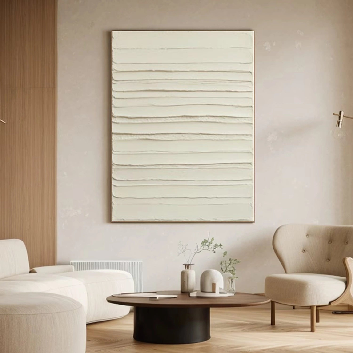 Beige Textured Minimalist Wall Art#WT234