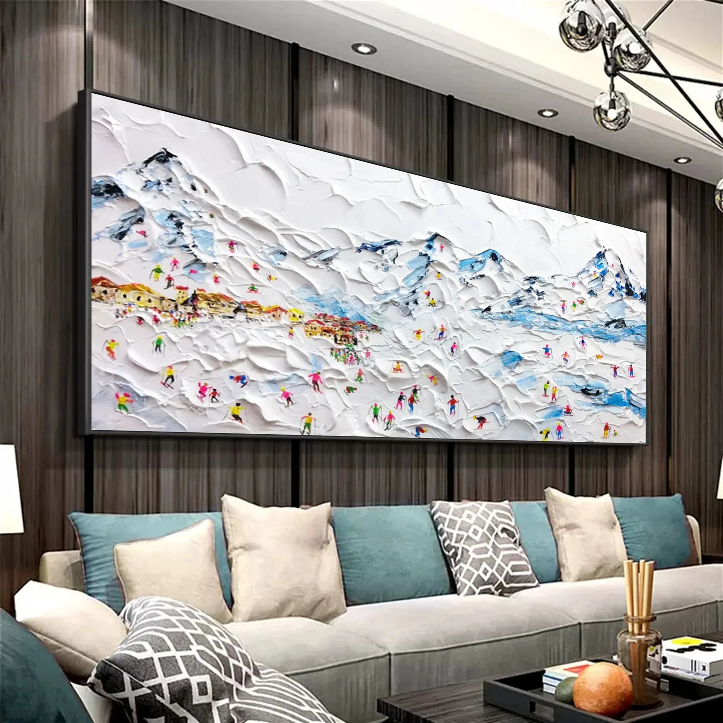White Textured Minimalist Wall Art #WT147