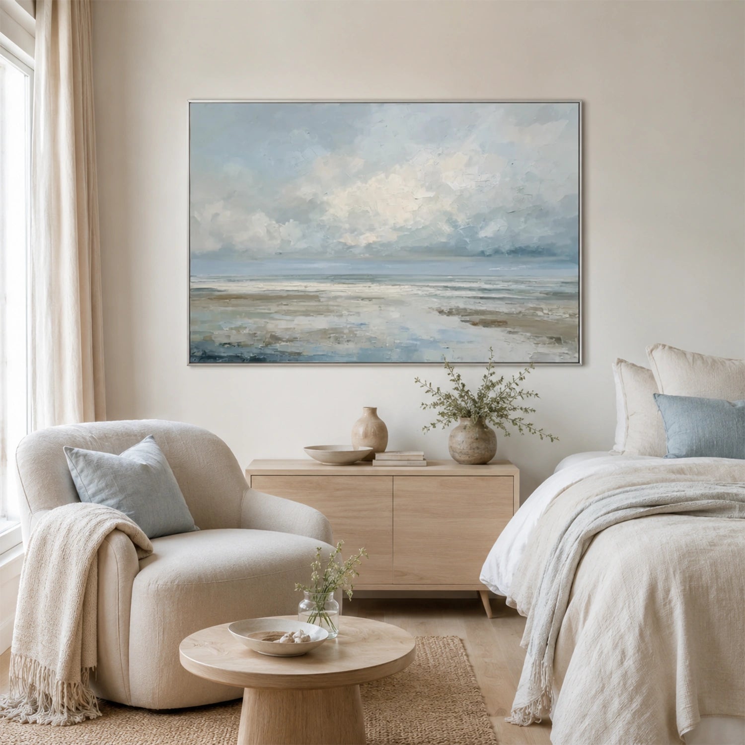 Sky And Ocean Abstract Wall Art #SO437