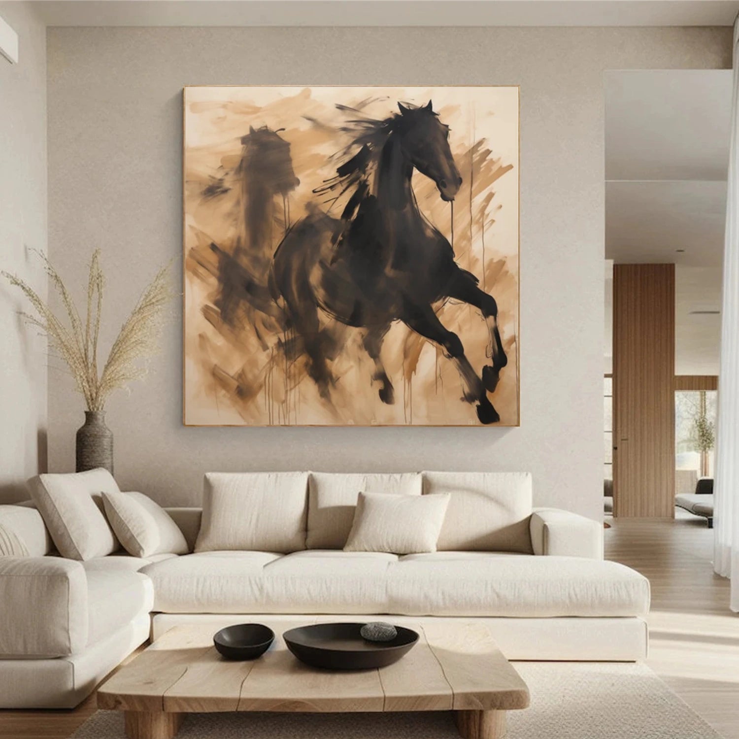 Abstract Animal Art Horse Wall Art #AT028