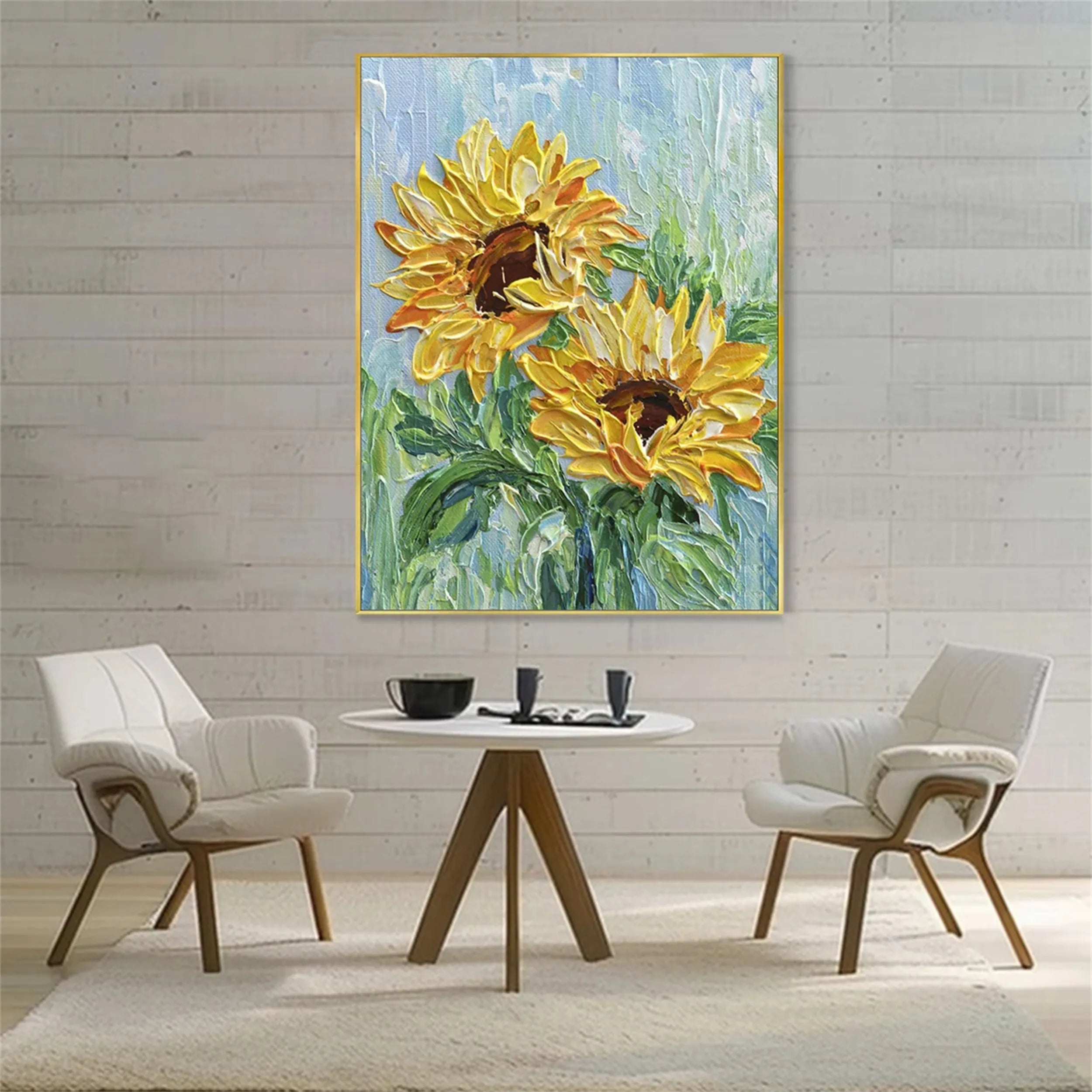 Colorful Tree And Flower Painting #TF059