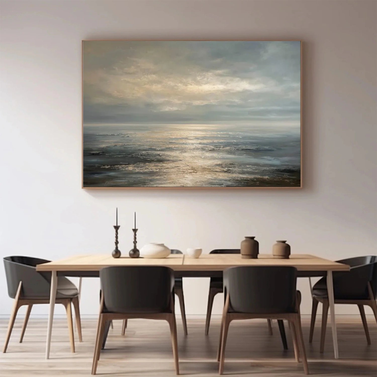Sky And Ocean Abstract Wall Art #SO346