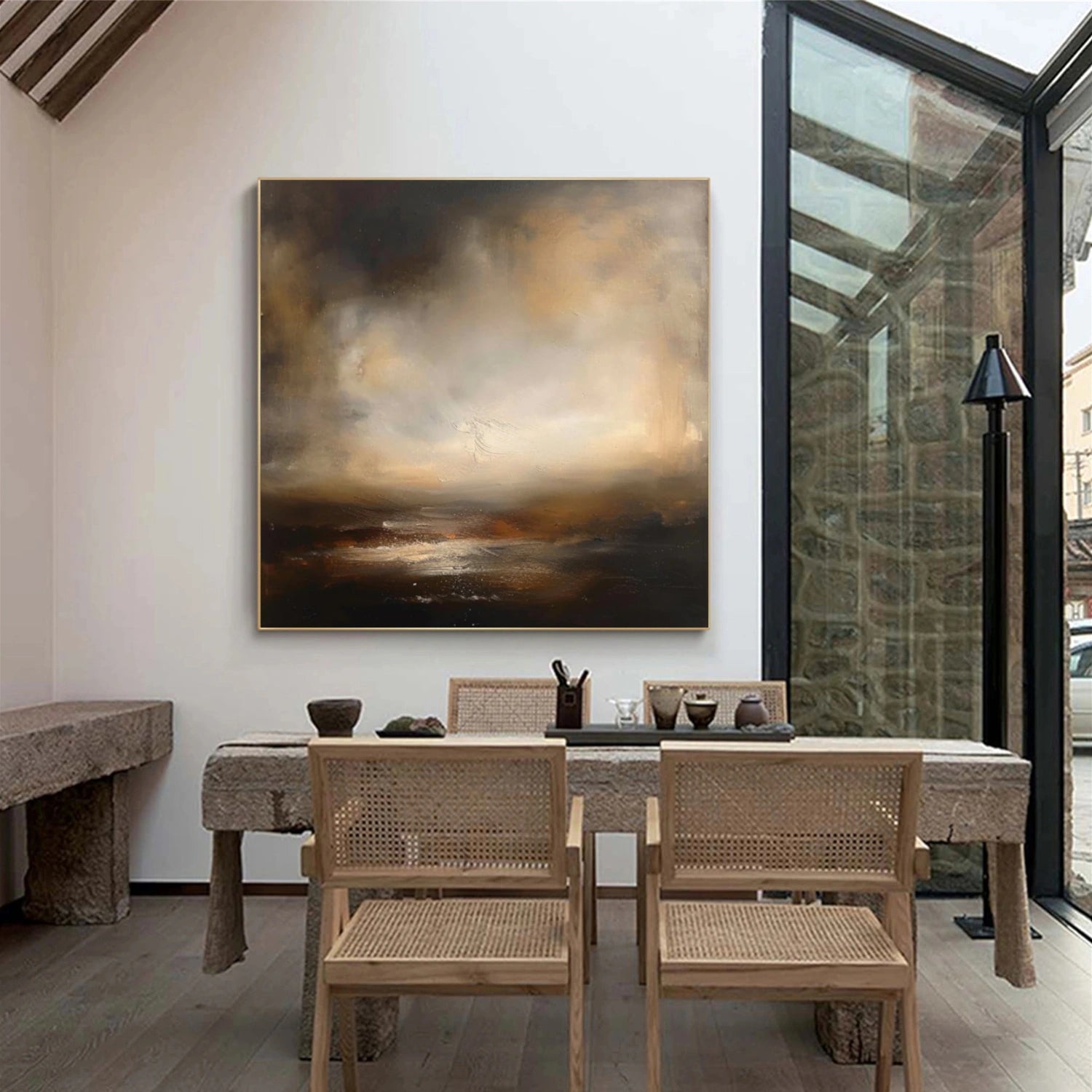 Sky And Ocean Abstract Wall Art #SO304