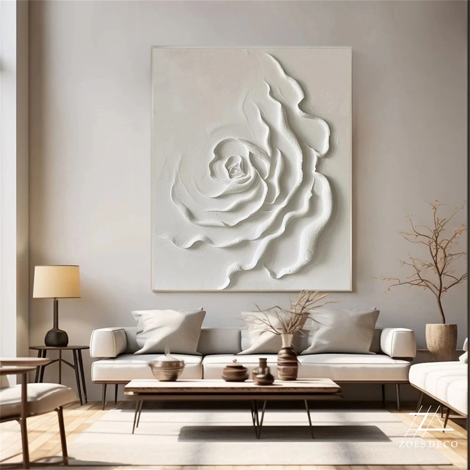 White Flower Painting #TF073