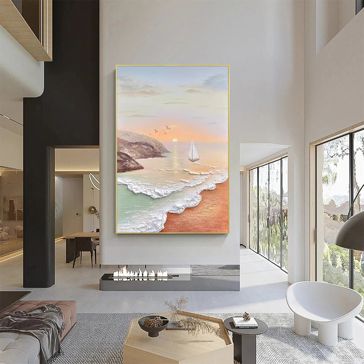 Sky and Ocean Painting #SO203