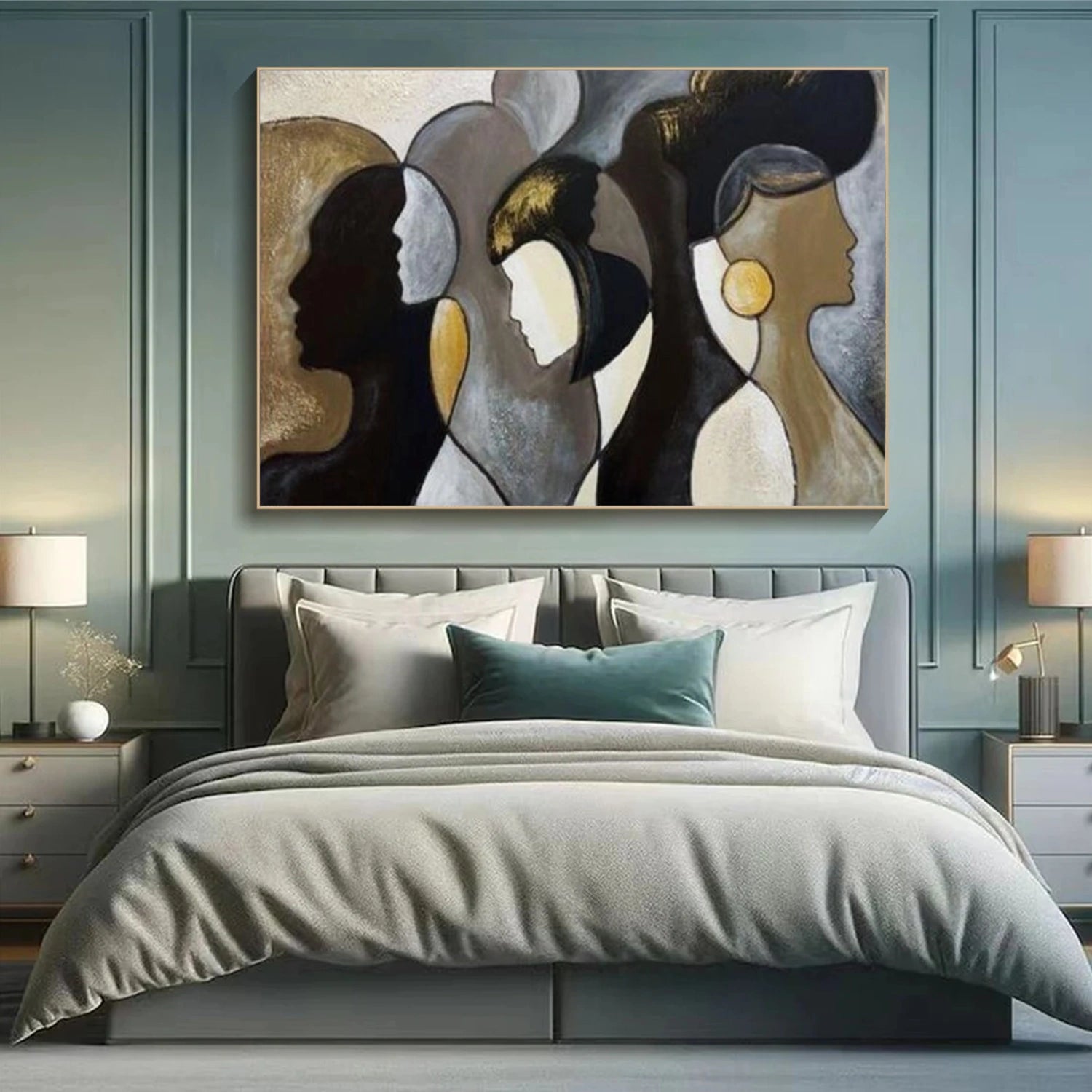 Abstract Portrait Wall Art #WP025