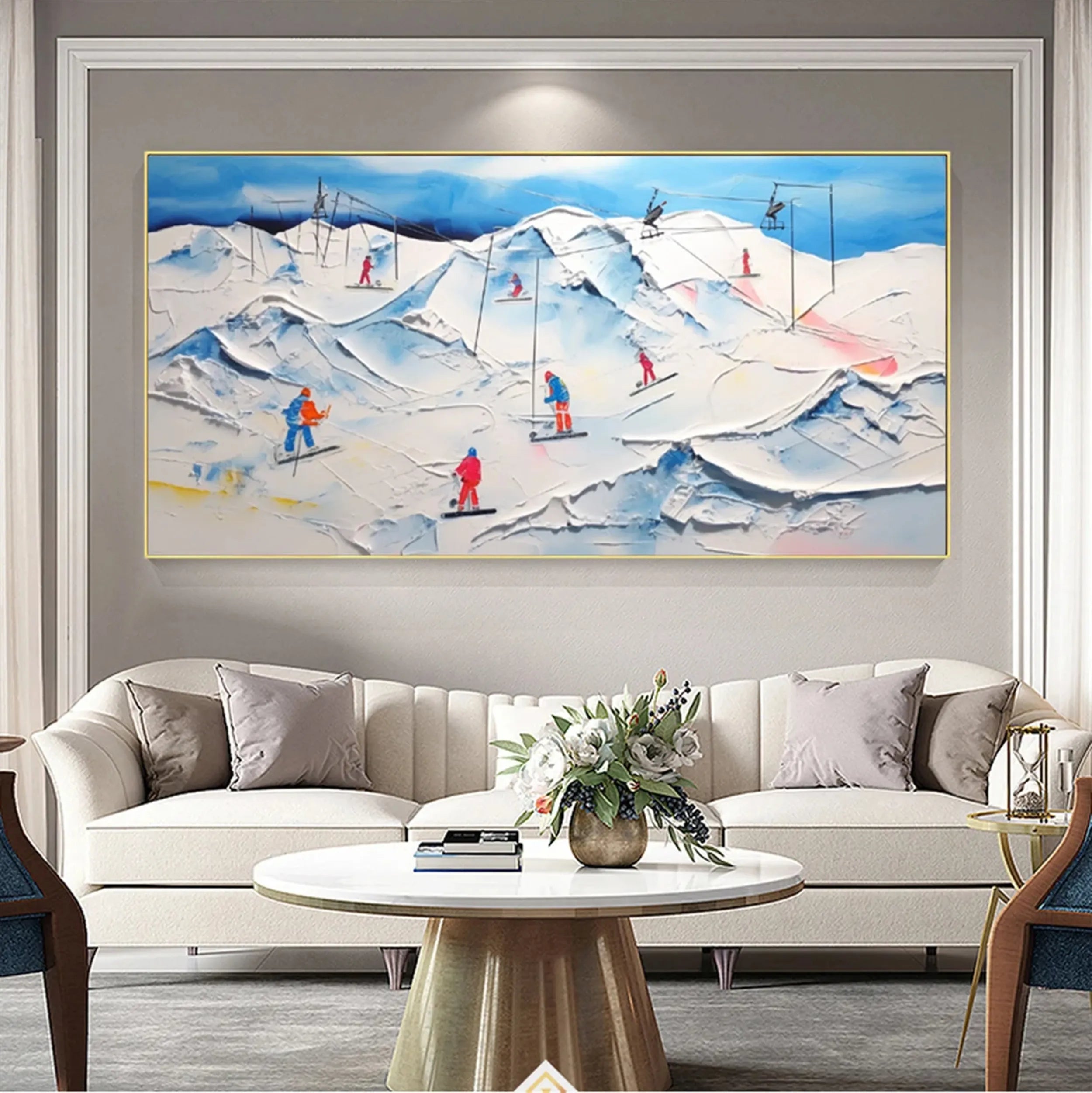 White Textured Minimalist Wall Art #WT169
