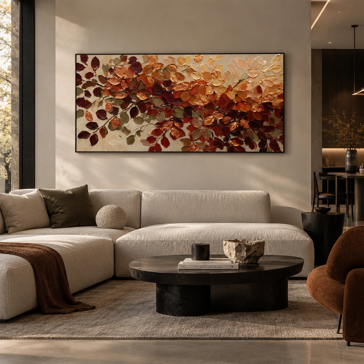 Tree And Flower Abstract Wall Art #TF227