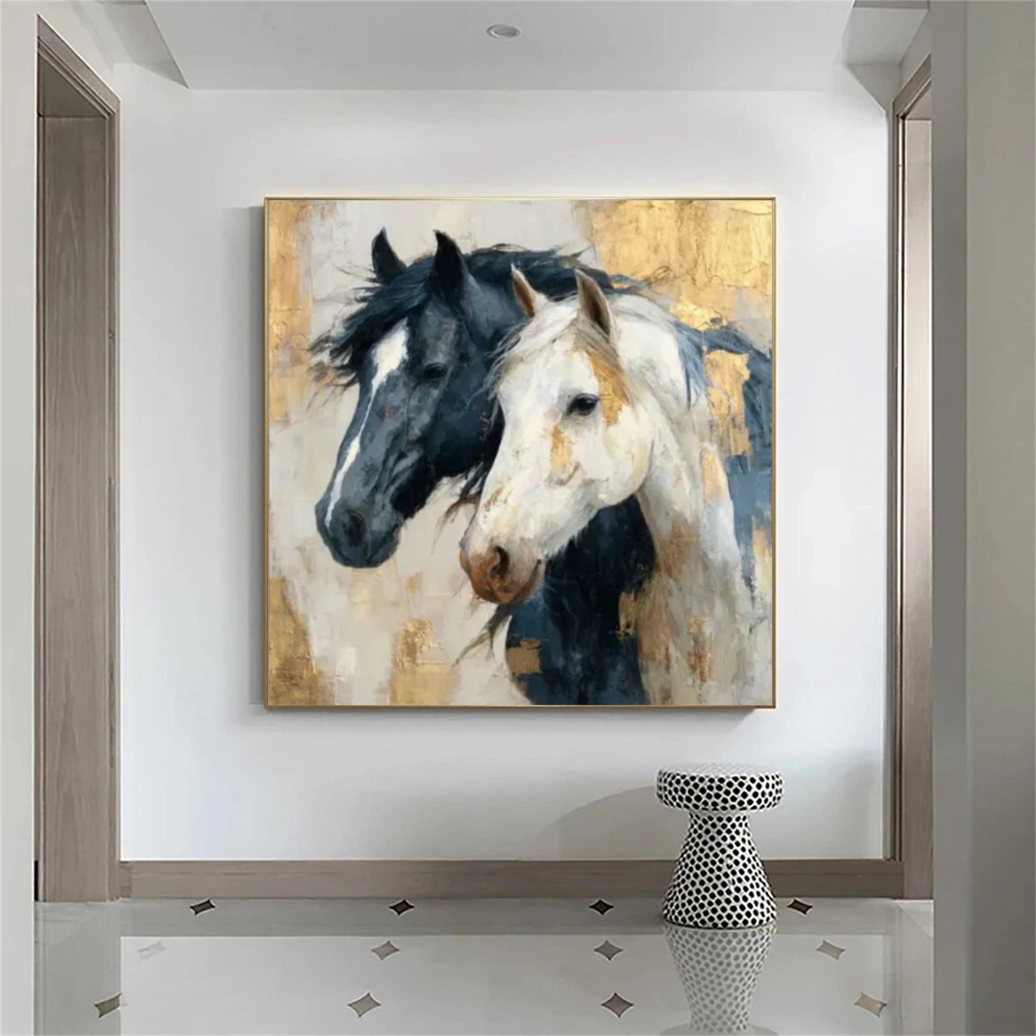 Abstract Animal Art Horse Wall Art #AT058