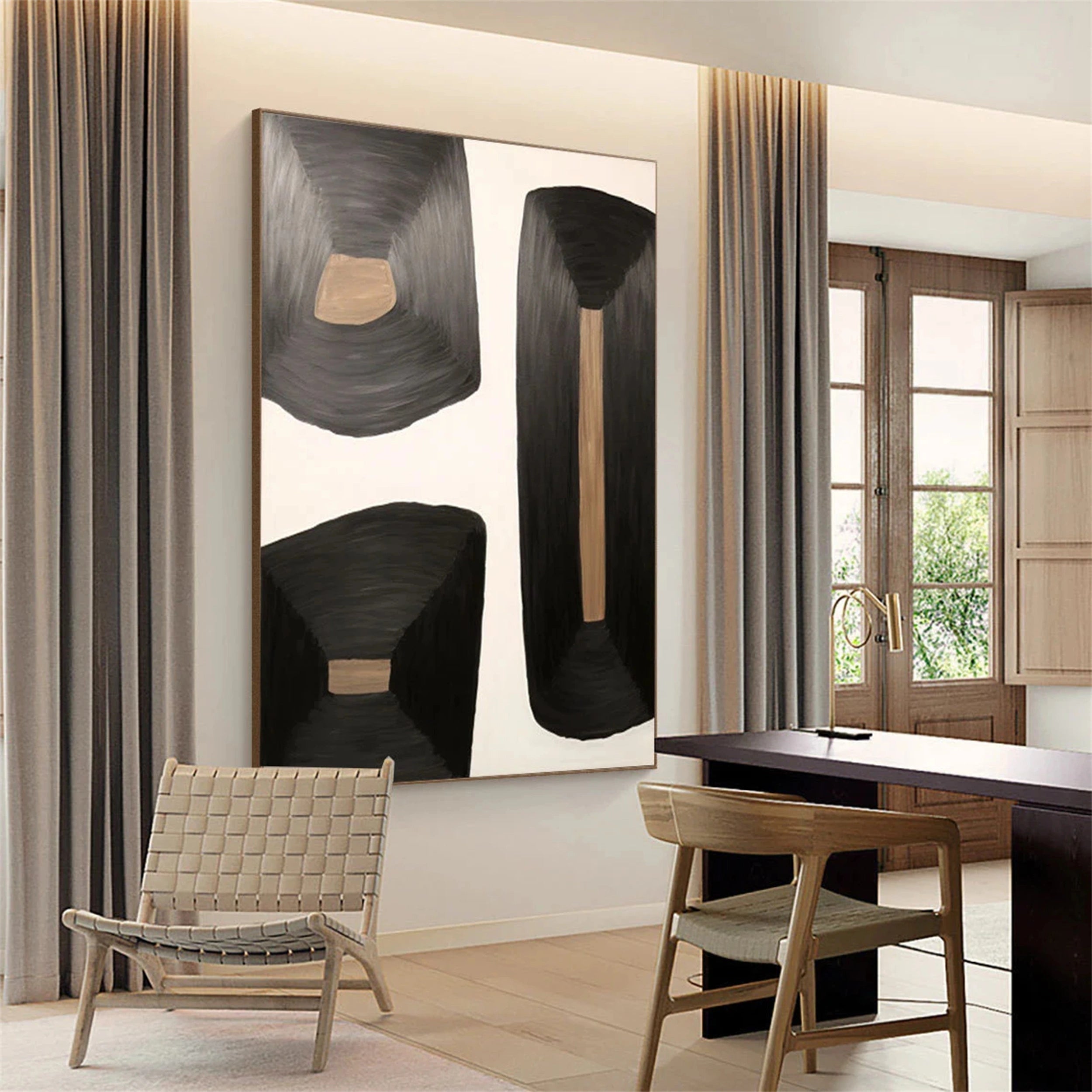 Wabi Sabi Abstract Wall Art #WA136