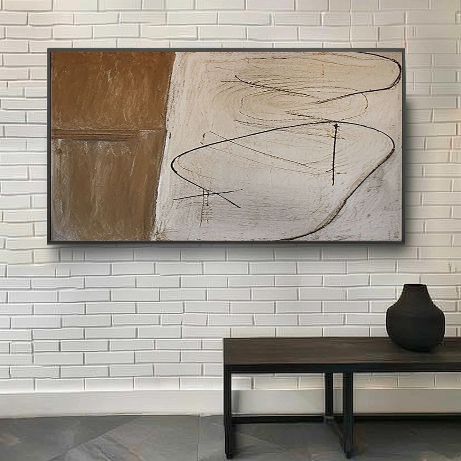 Wabi Sabi Abstract Canvas Art #WA208