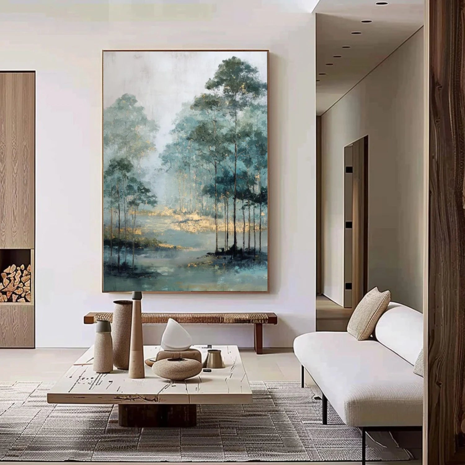 Tree And Flower Abstract Wall Art #TF141