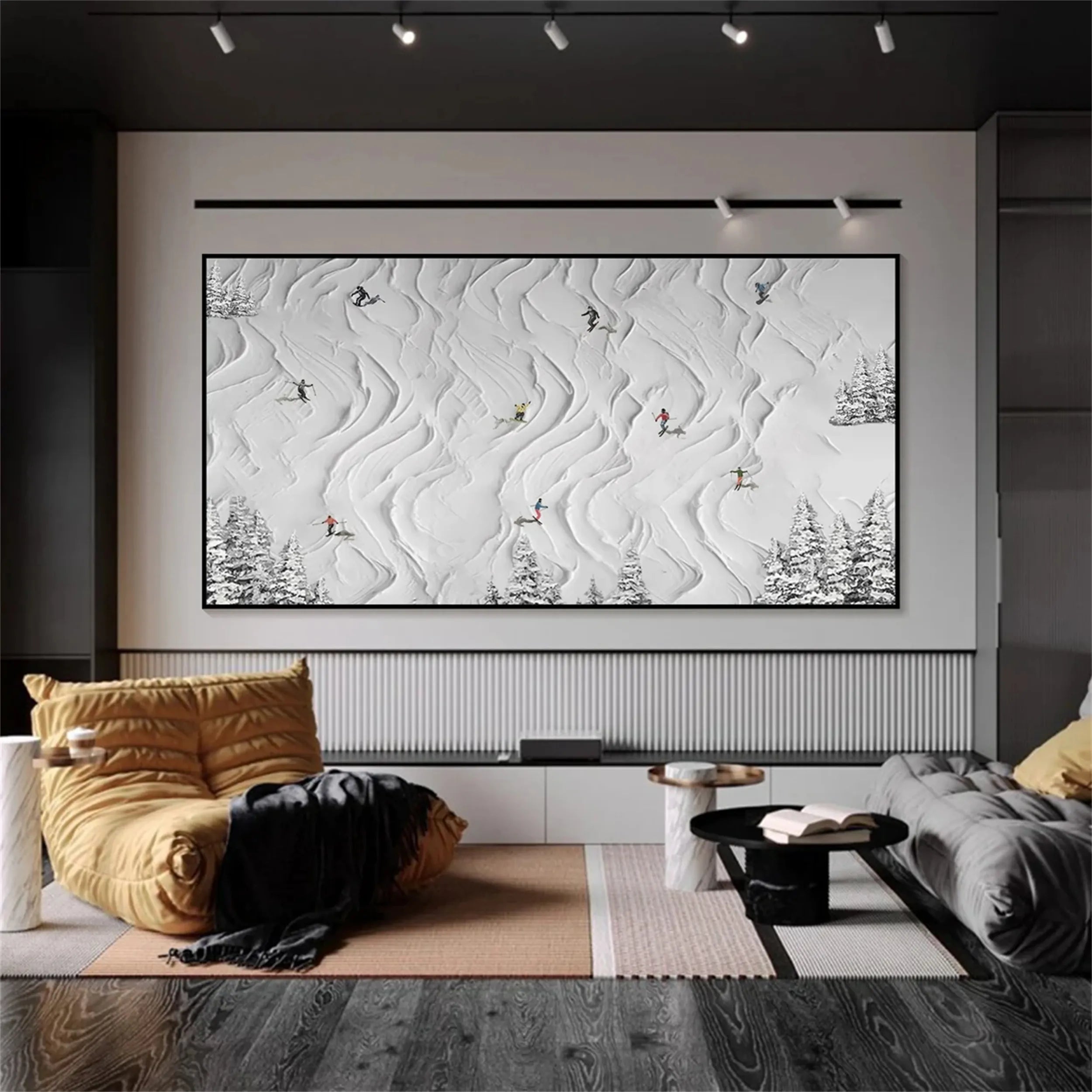 White Textured Minimalist Wall Art #WT148