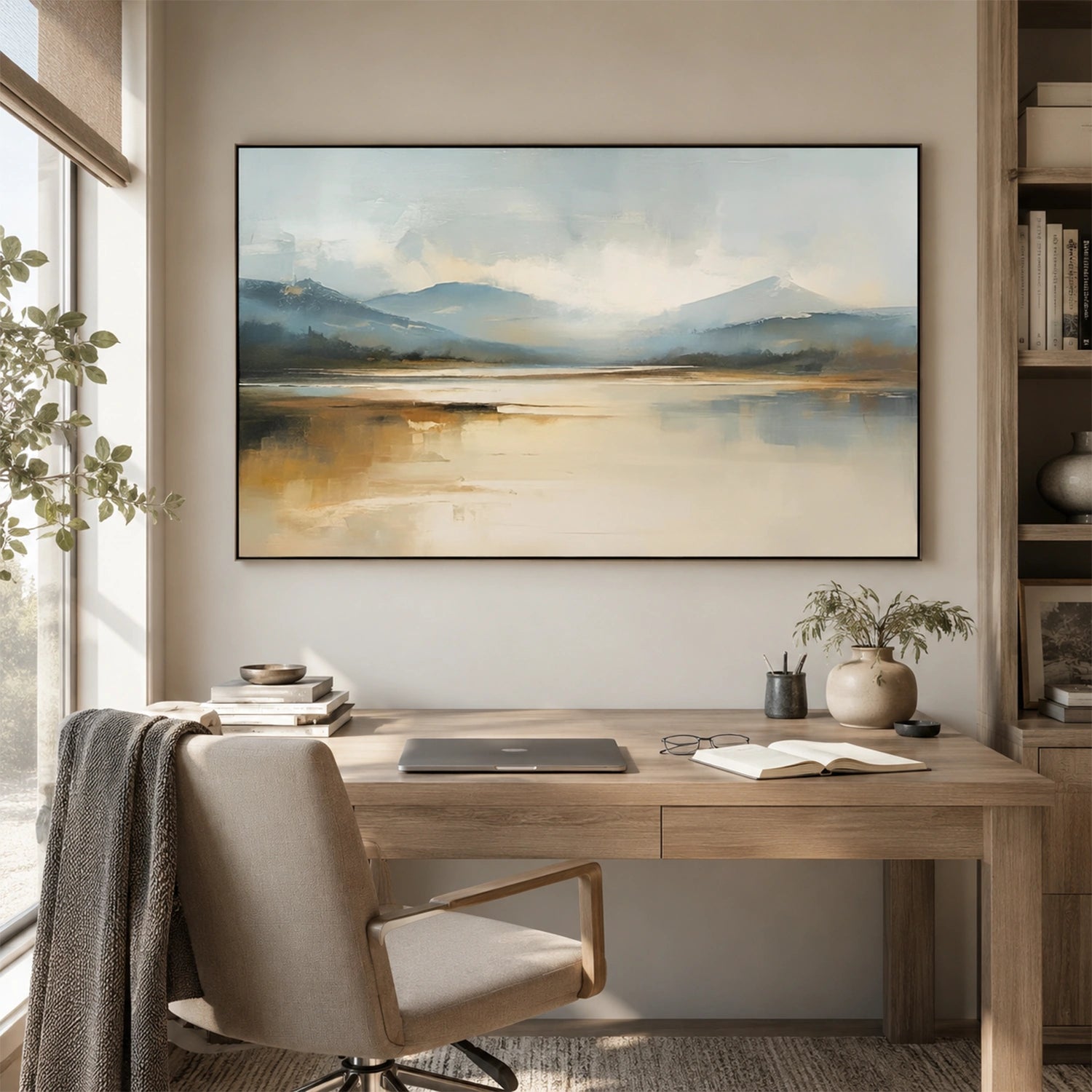 Abstract Mountain Canvas Art #WT267