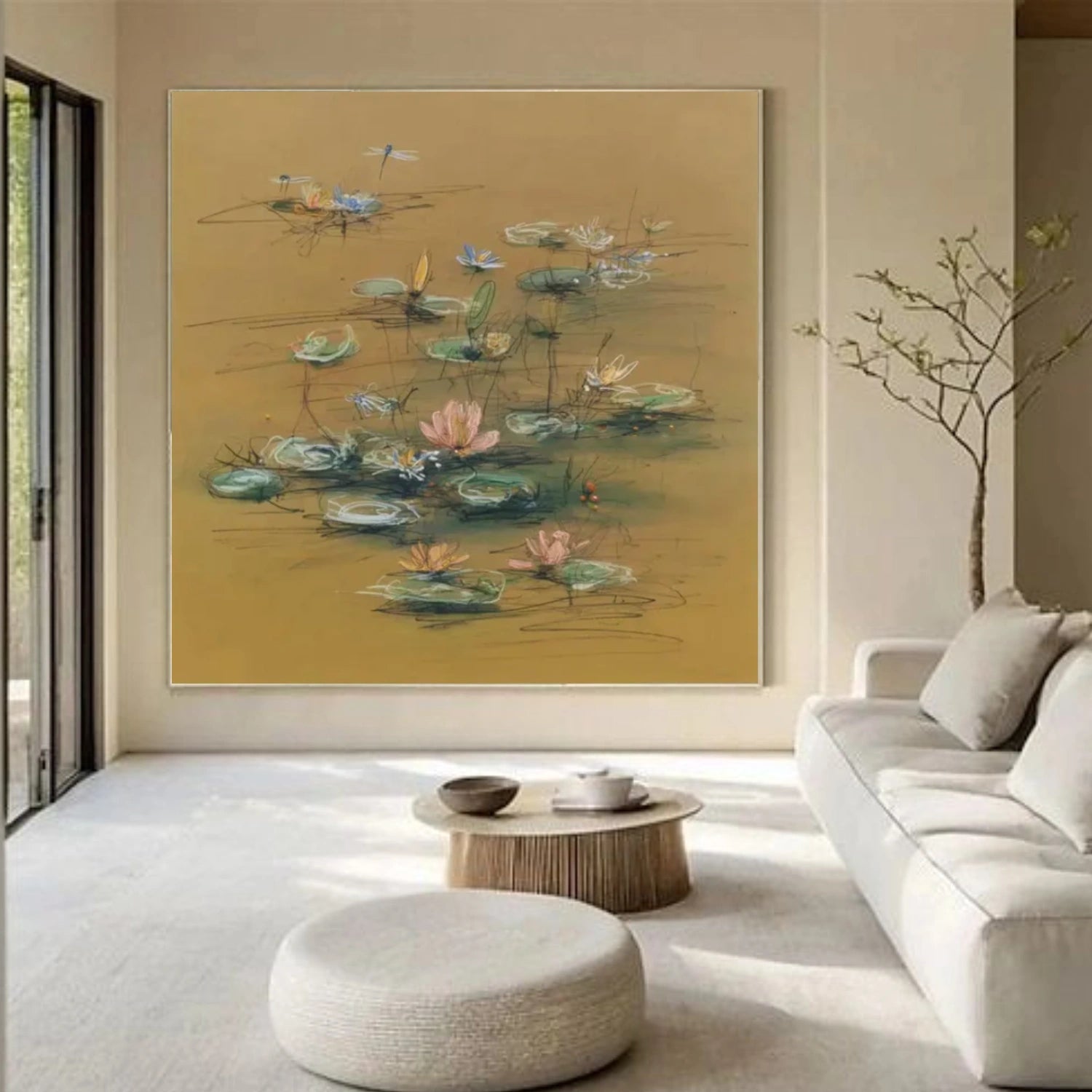 Tree And Flower Abstract Wall Art #TF150