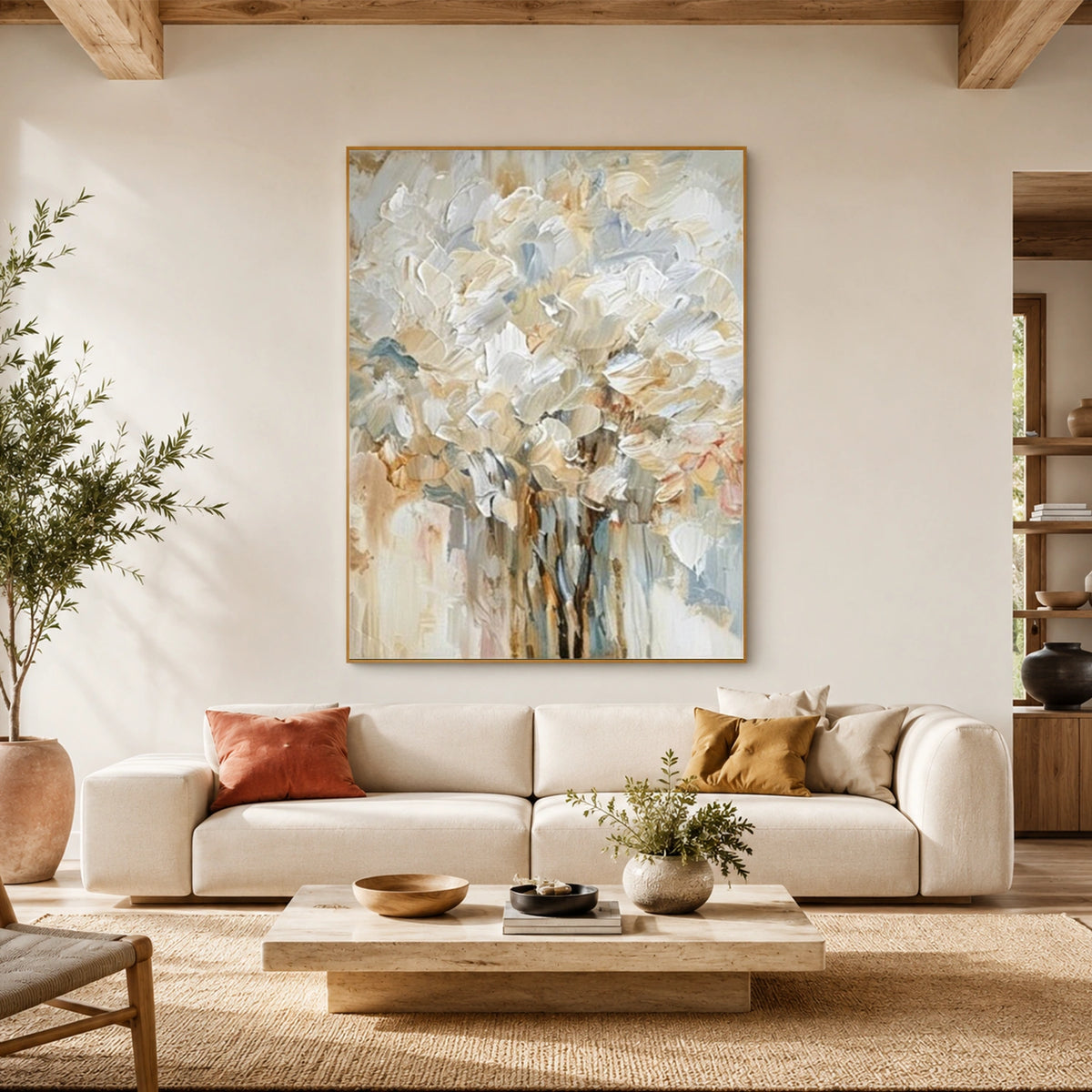 Tree And Flower Abstract Wall Art #TF241