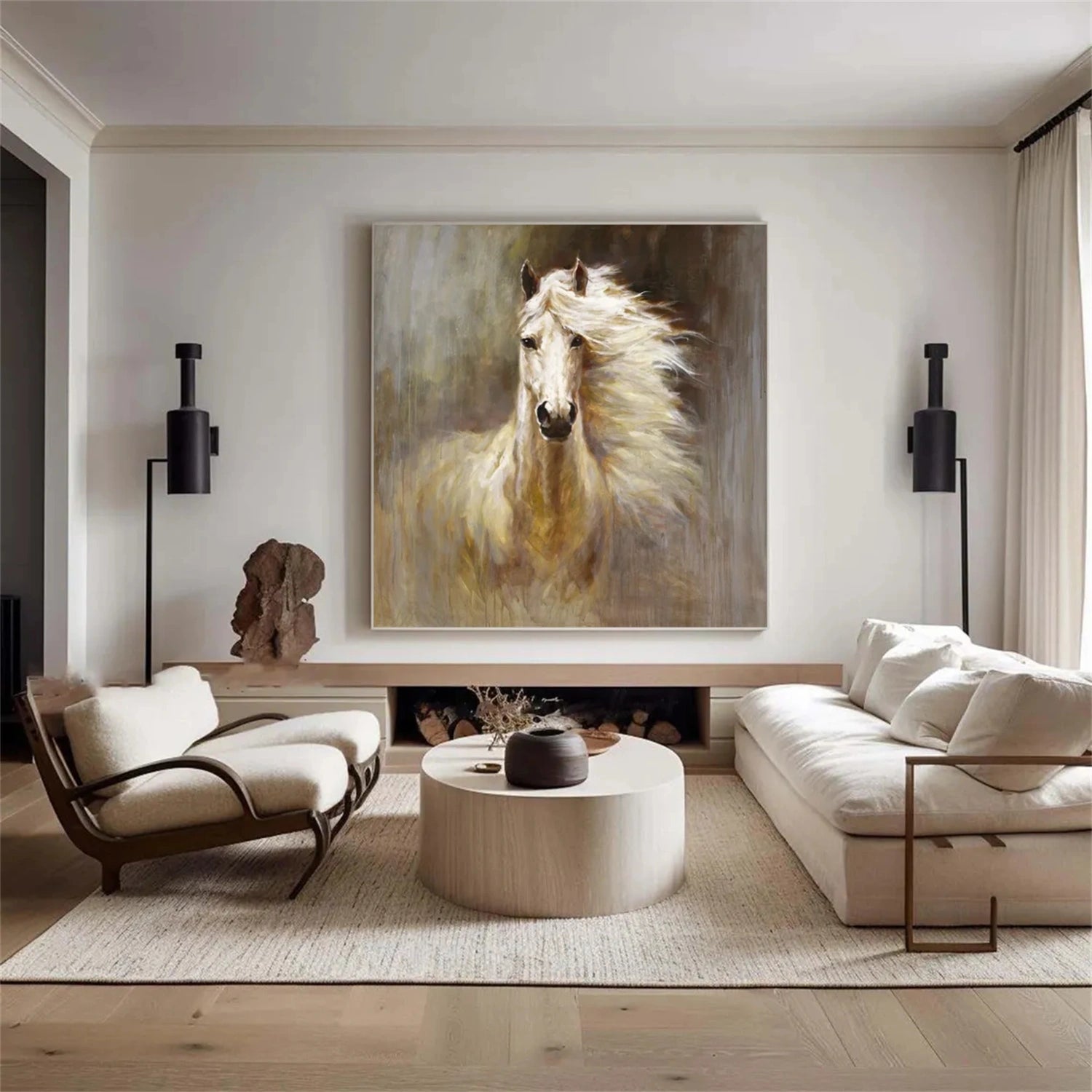 Abstract Animal Art Horse Wall Art #AT012