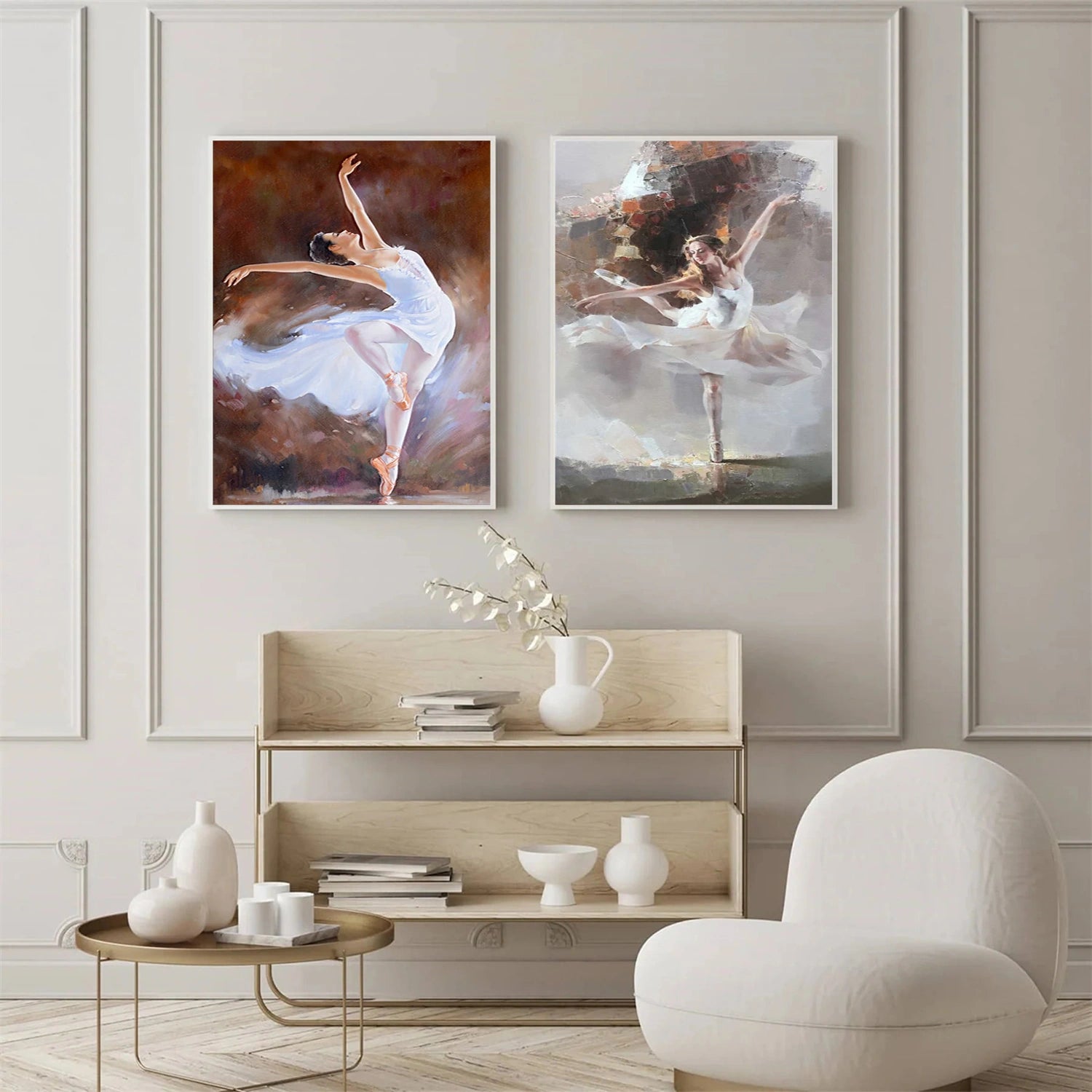Abstract Portrait Wall Art Set of 2 #WP006