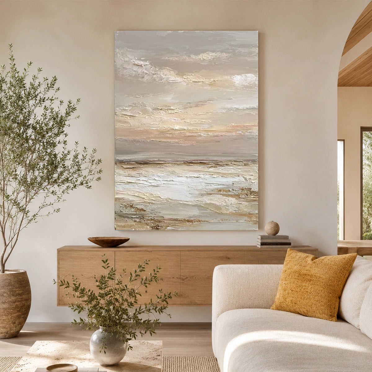 Sky And Ocean Abstract Wall Art #SO458