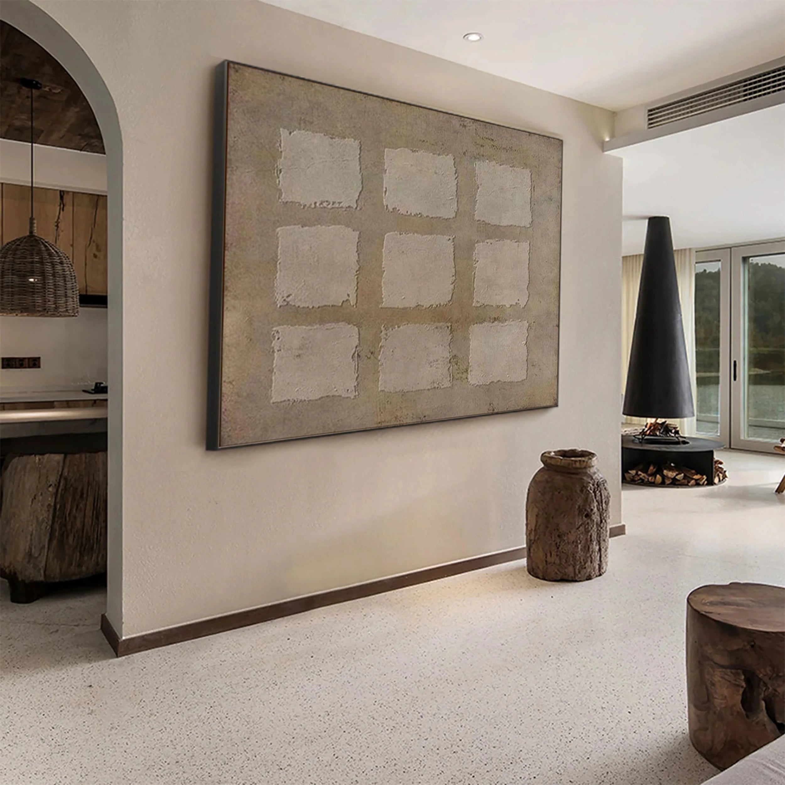 Wabi Sabi Abstract Wall Art #WA116