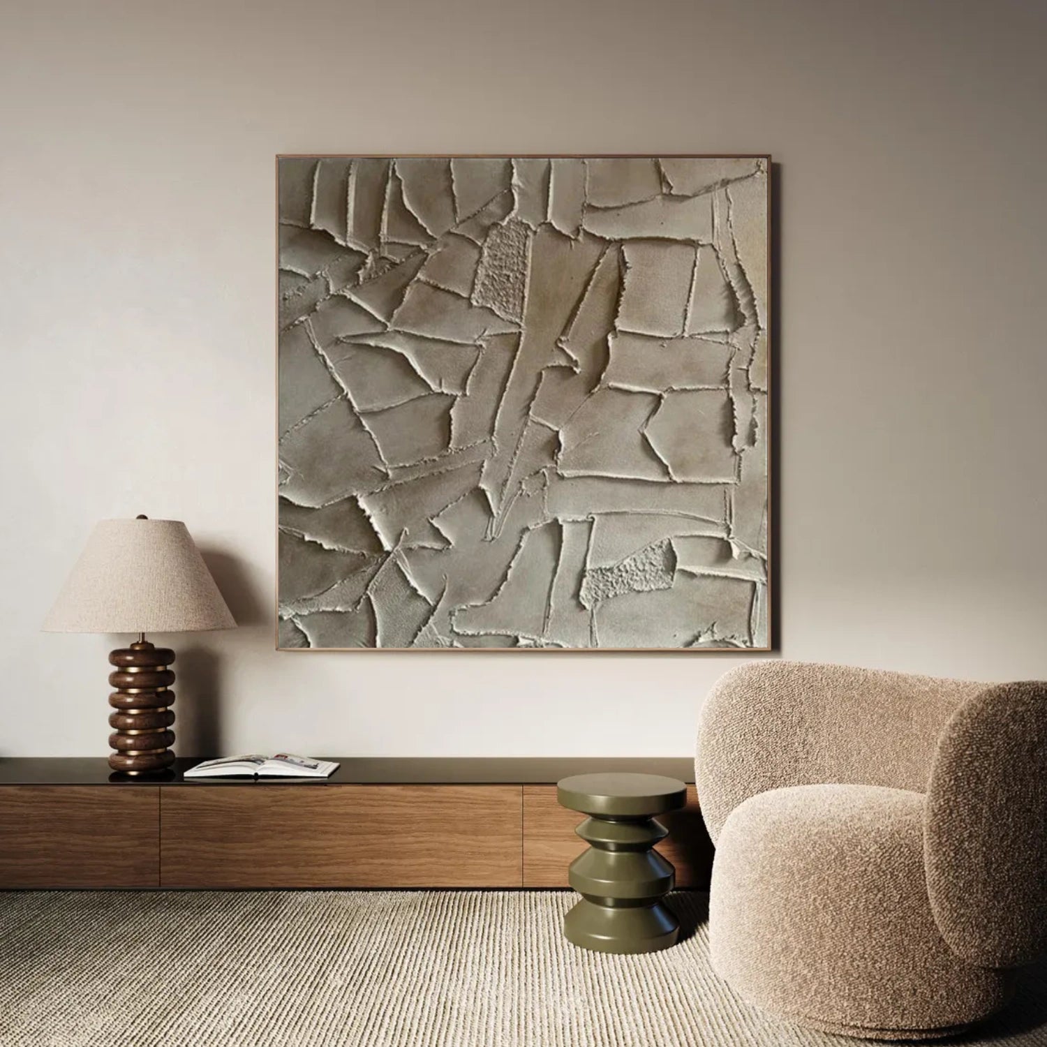 Abstract Textured Wall Art #AW213