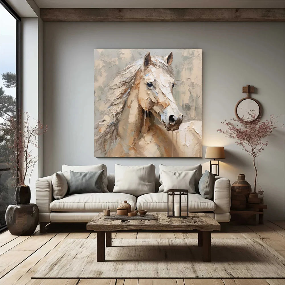 Abstract Animal Art Horse Texture Wall Art #AT006