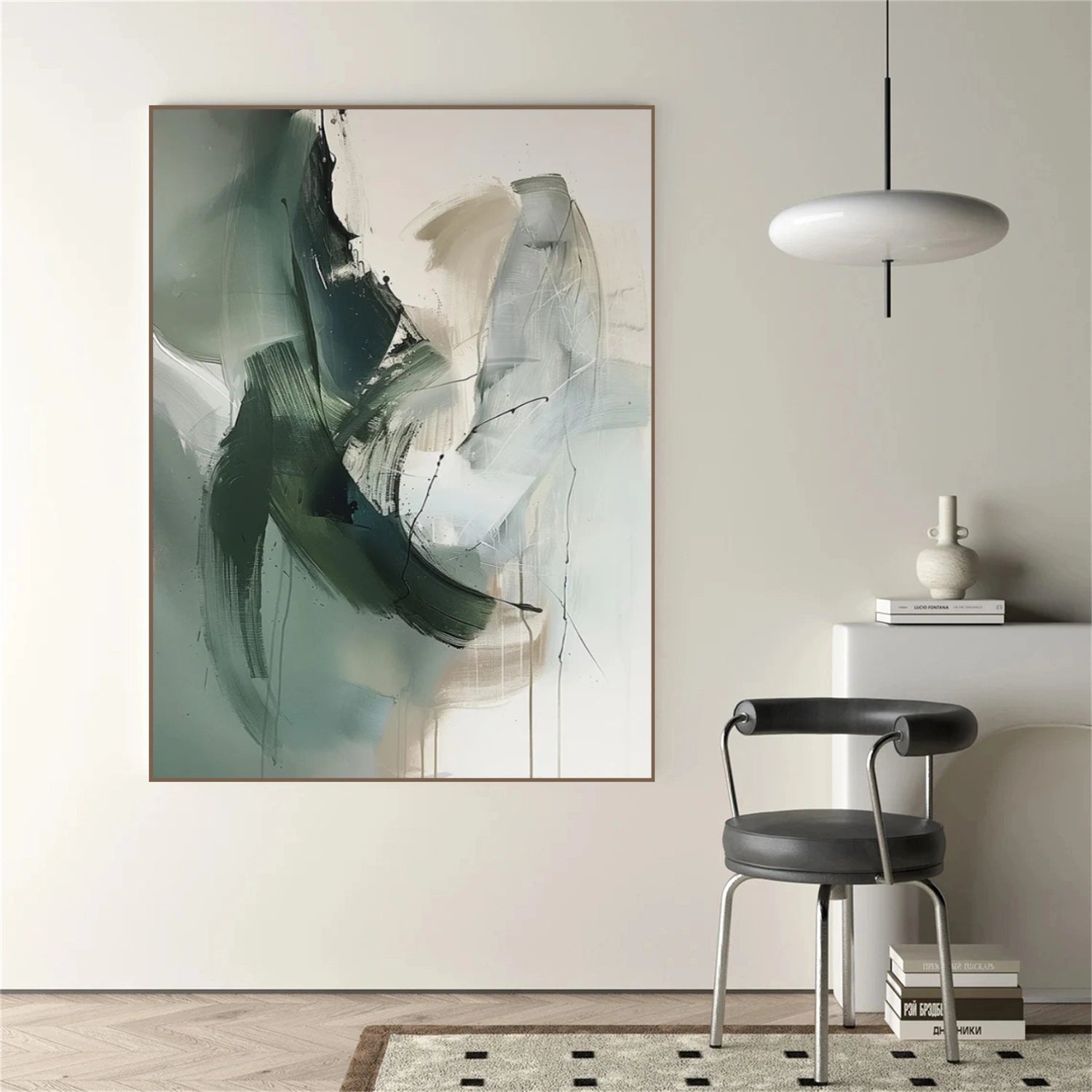Green Abstract Wall Art #AW176