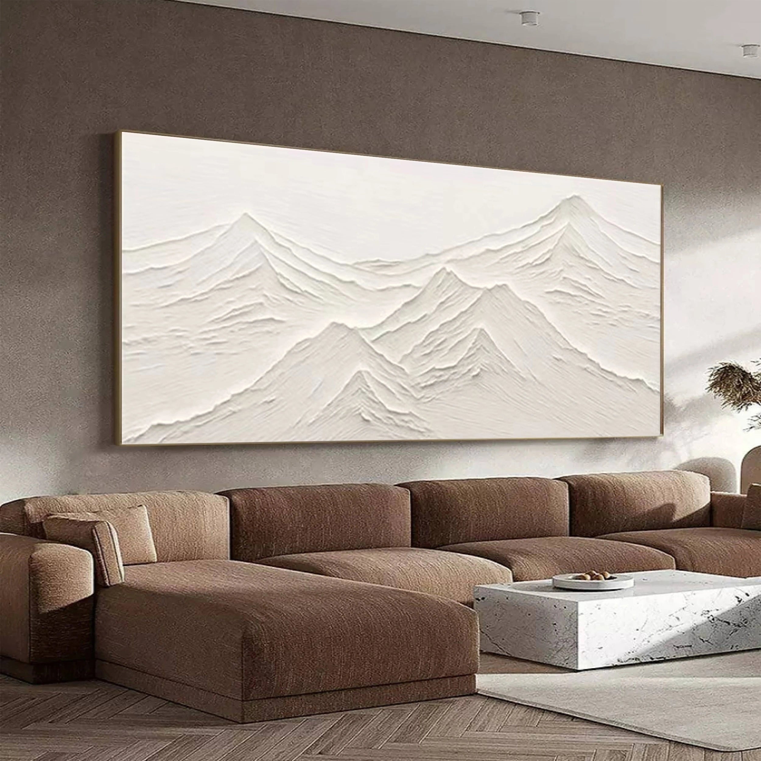 White Textured Minimalist Wall Art #WT055