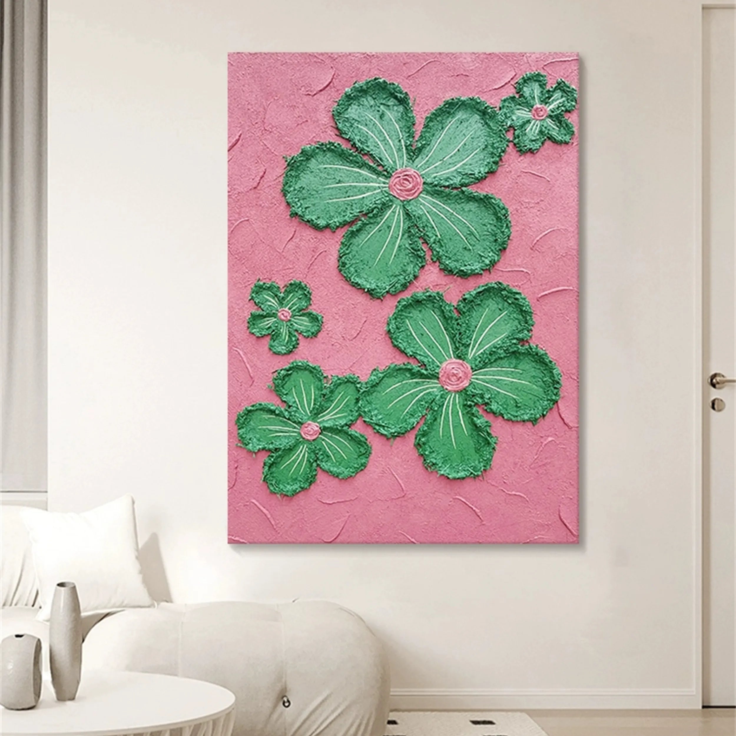 Colorful Tree And Flower Painting #TF031