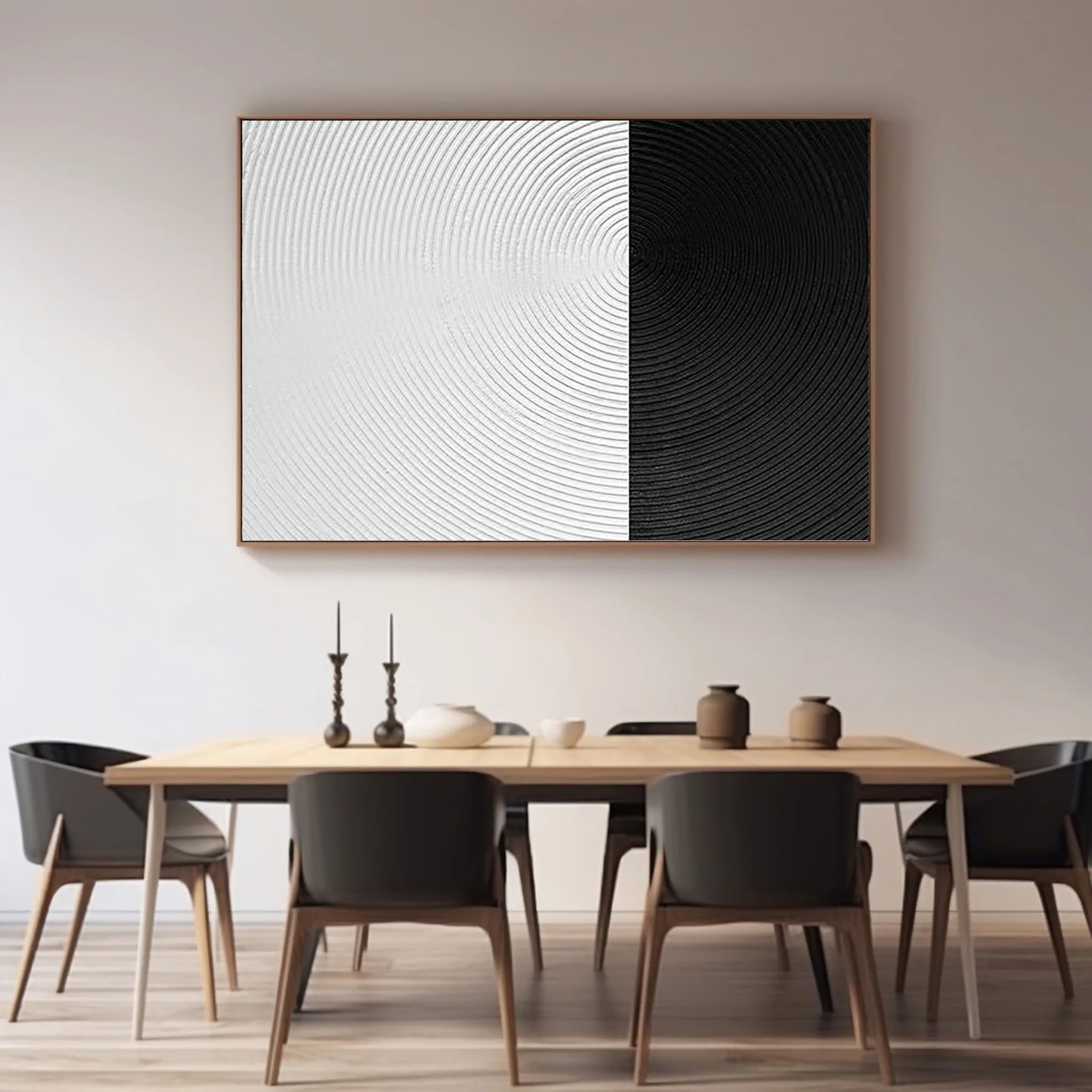 White Textured Minimalist Wall Art #WT087