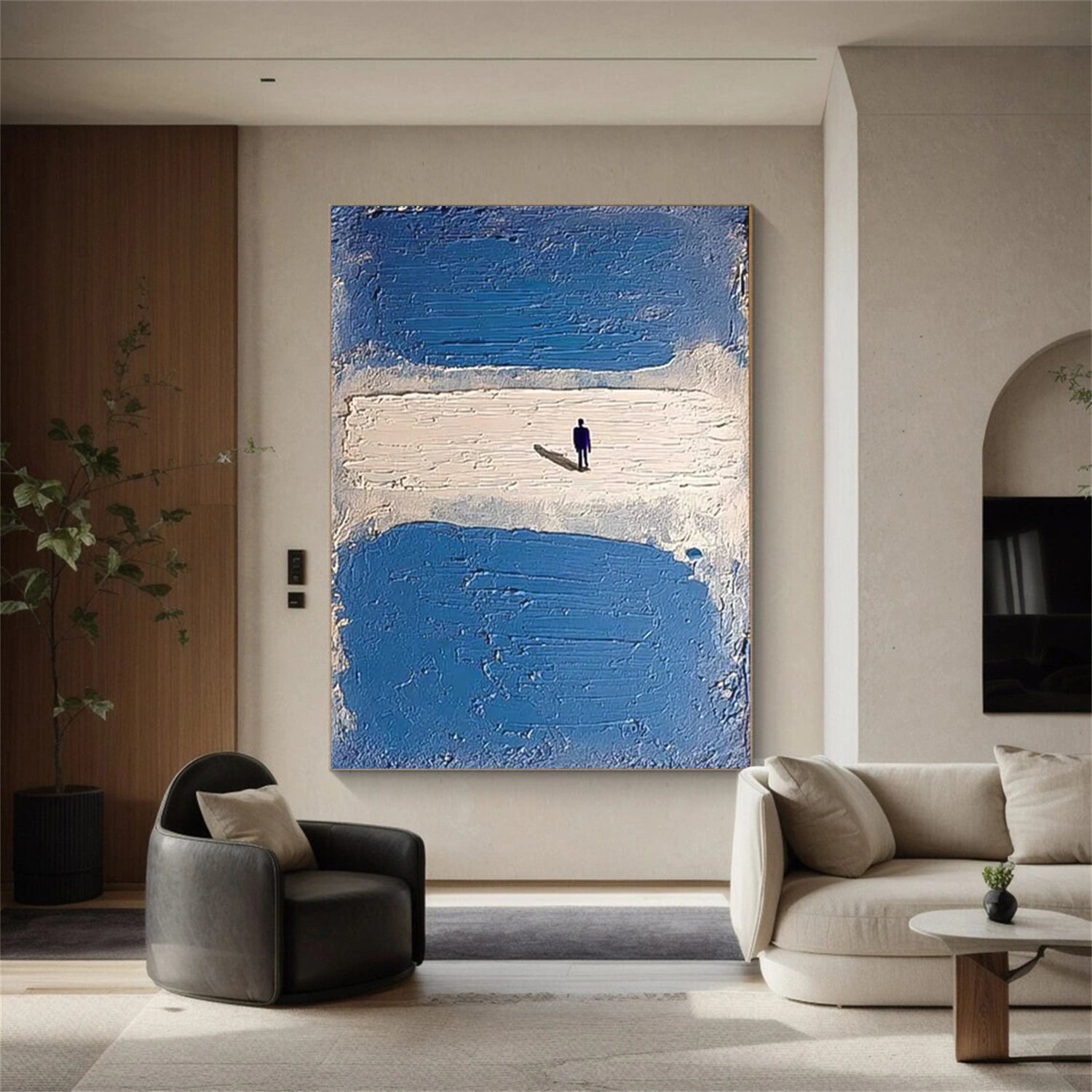 Abstract Portrait Textured Wall Art #WP032