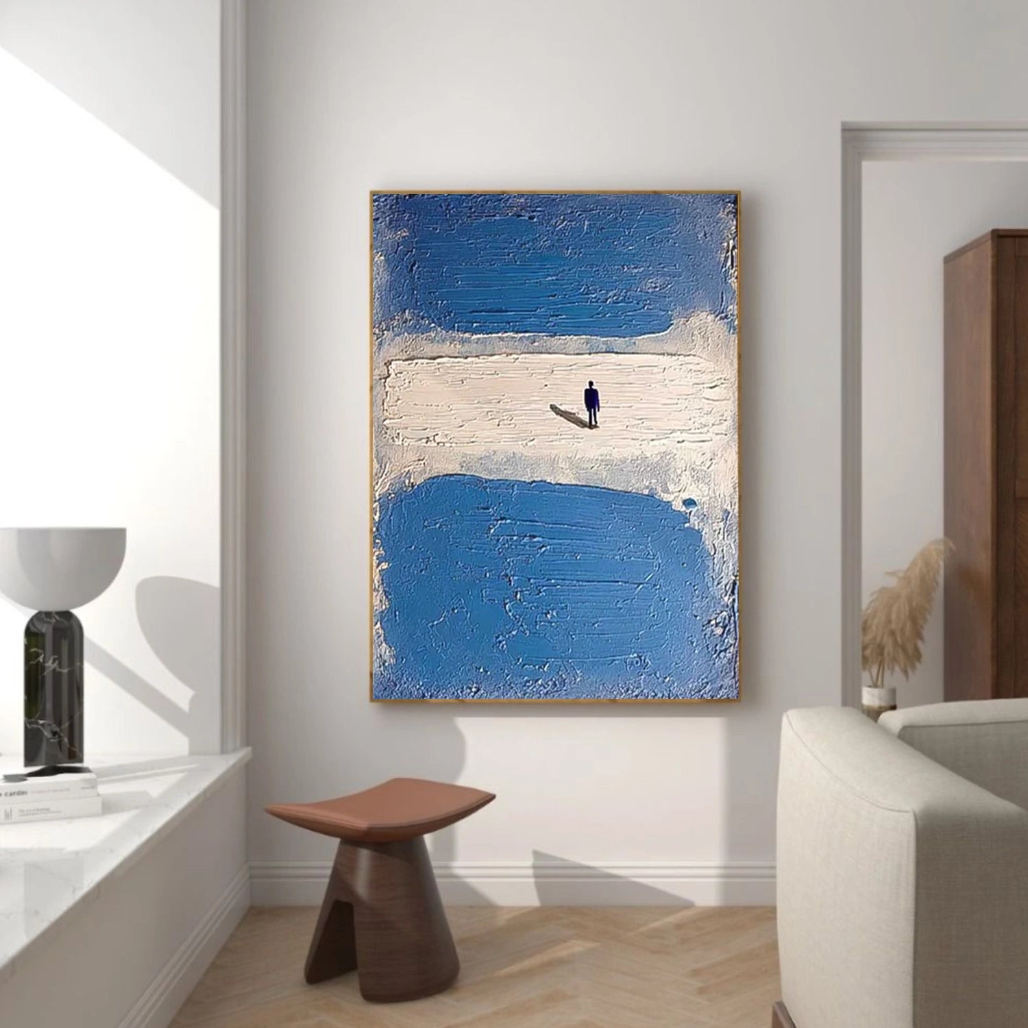 Abstract Portrait Textured Wall Art #WP032