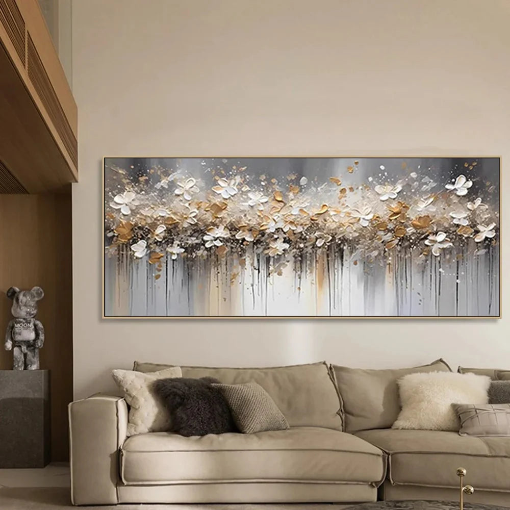 Colorful Tree And Flower Painting #TF099