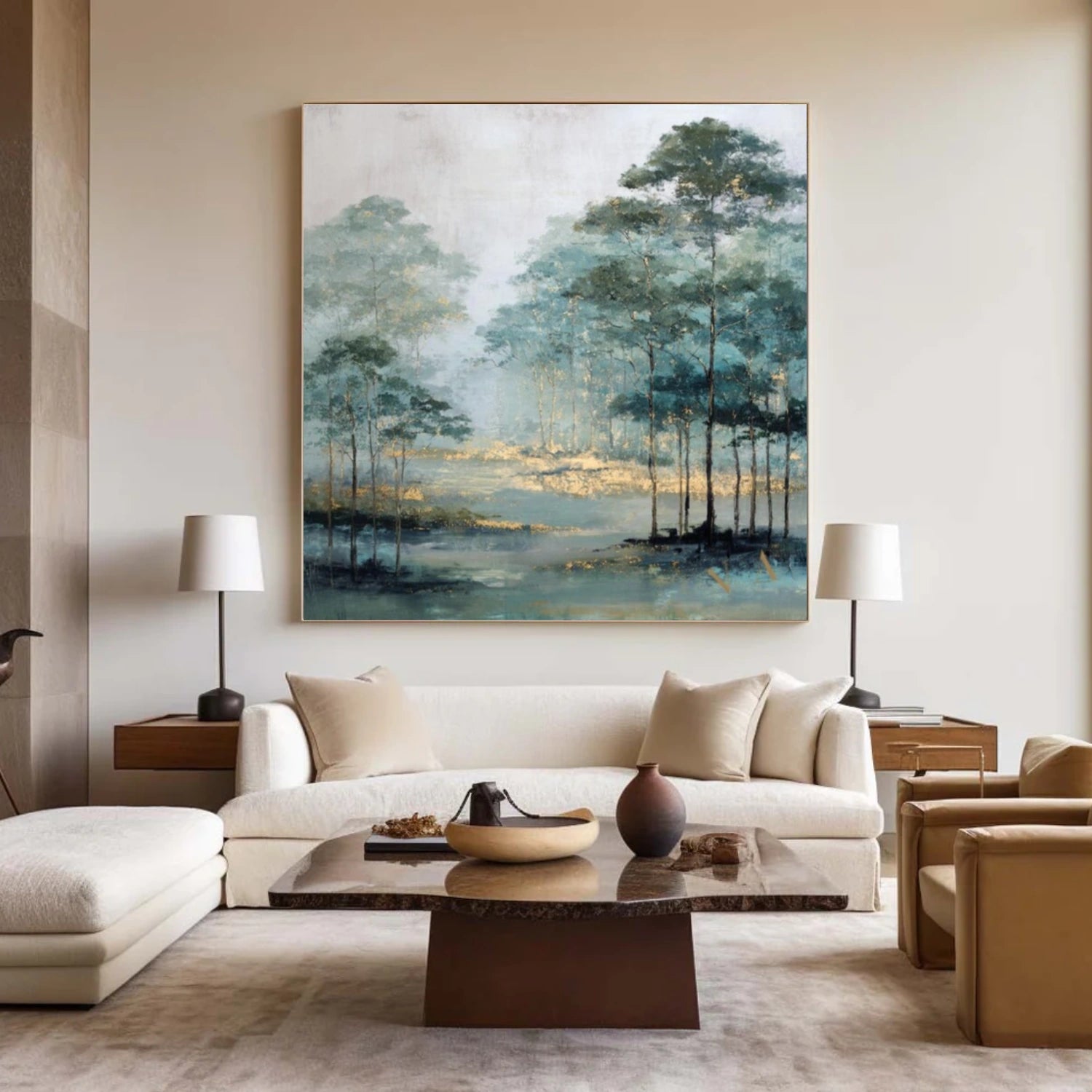 Tree And Flower Abstract Wall Art #TF137