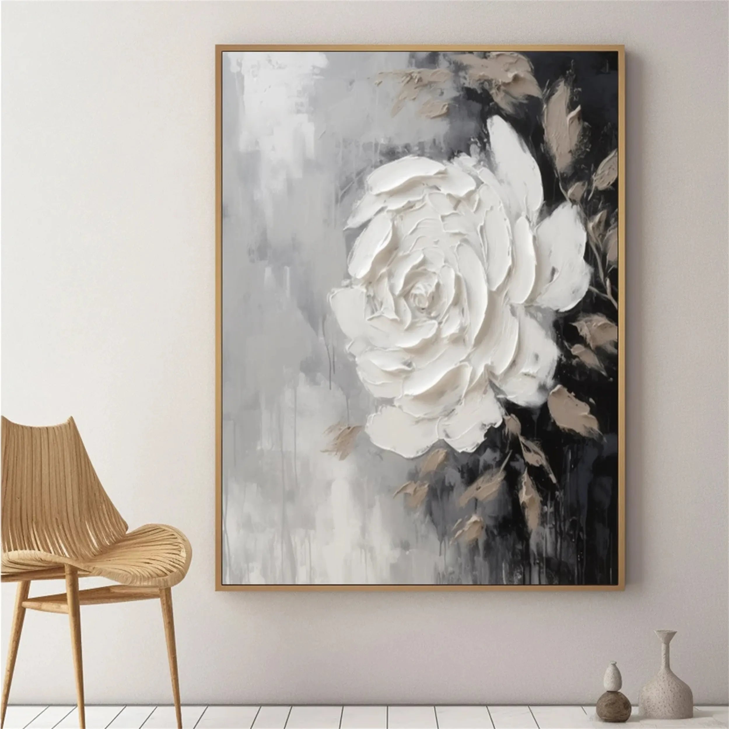Colorful Tree And Flower Painting #TF033